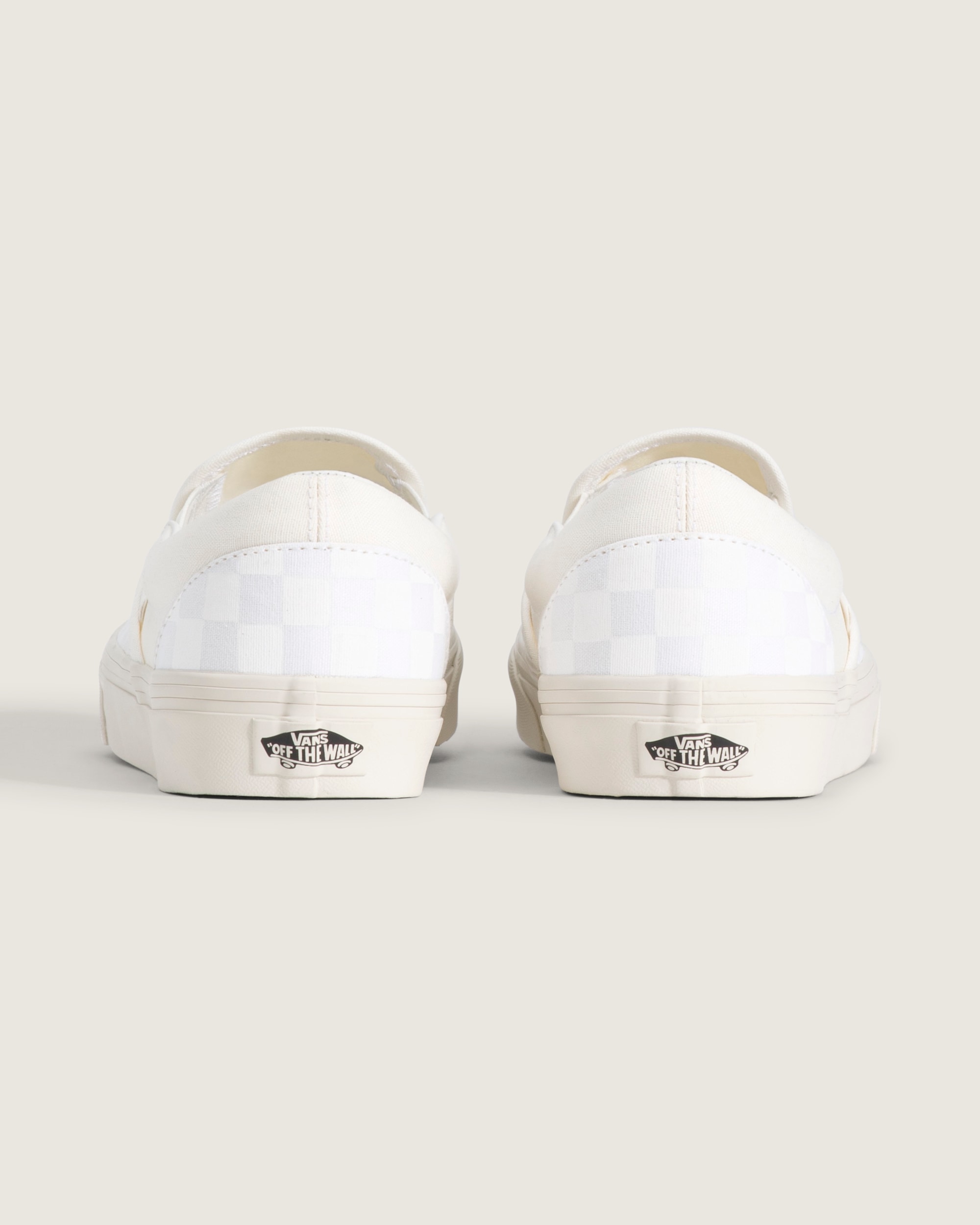 Classic SlipOn Checkerboard Shoe VANS Checkerboard Blanc De Blanc White ALT3