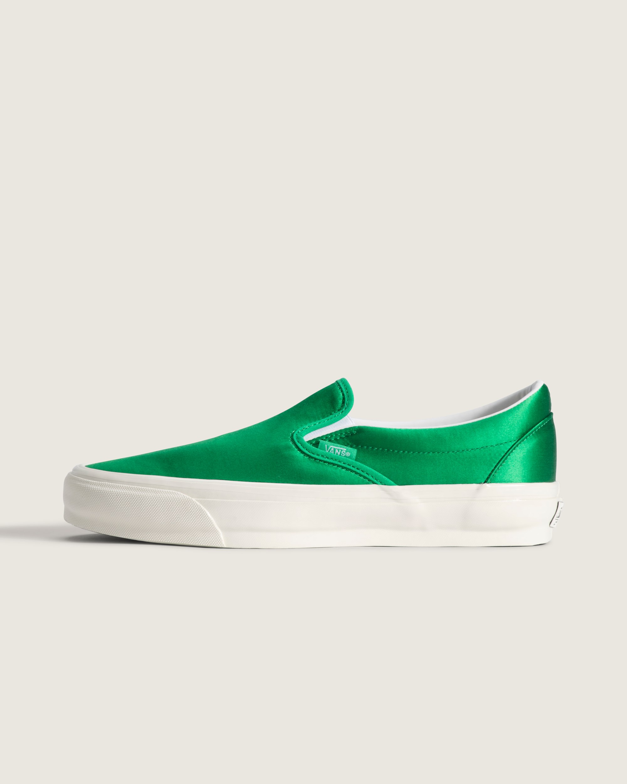 Premium Classic SlipOn Shoe VANS Vivid Verdant Green HERO