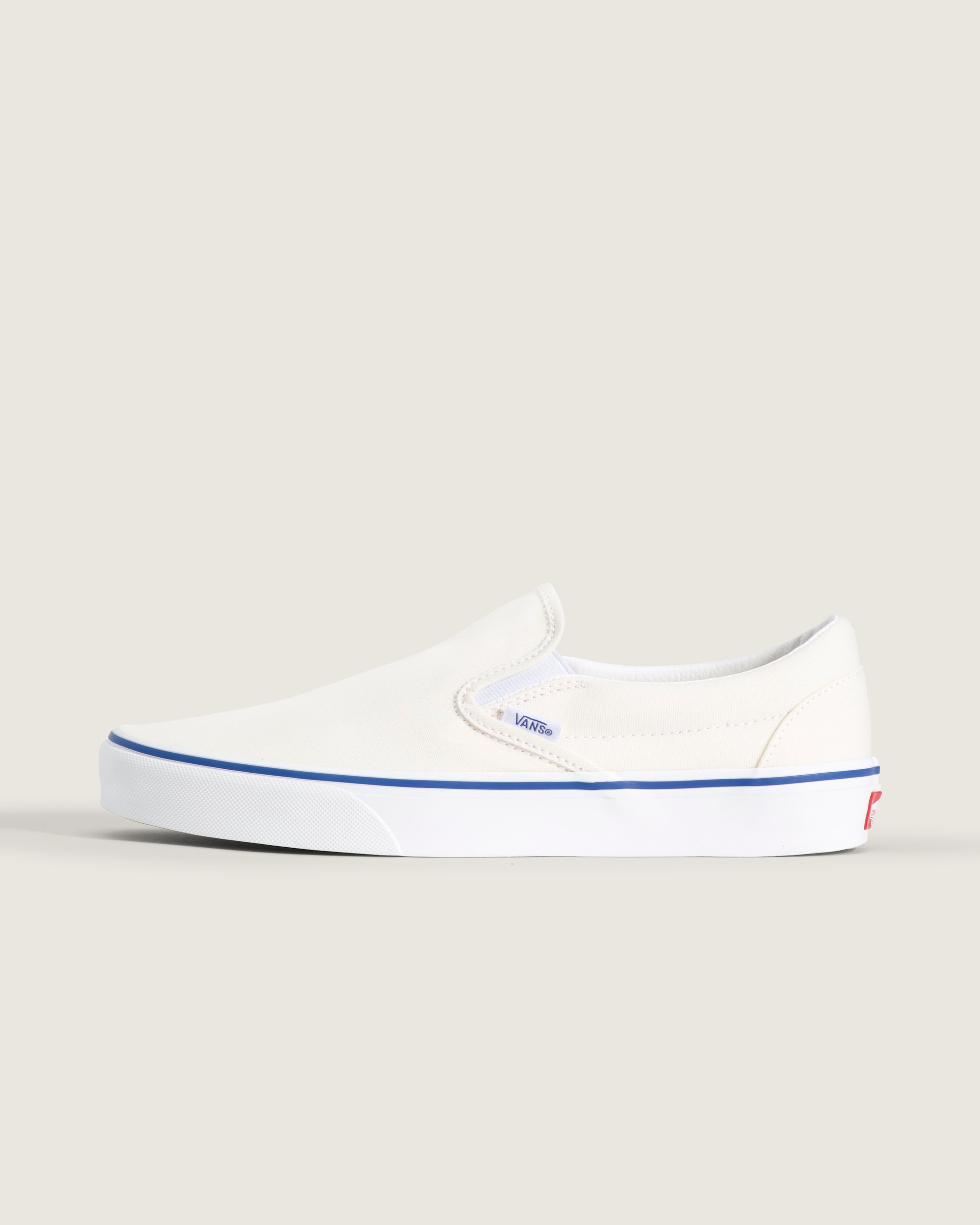 Classic SlipOn Shoe VANS Marshmallow White  Blue HERO