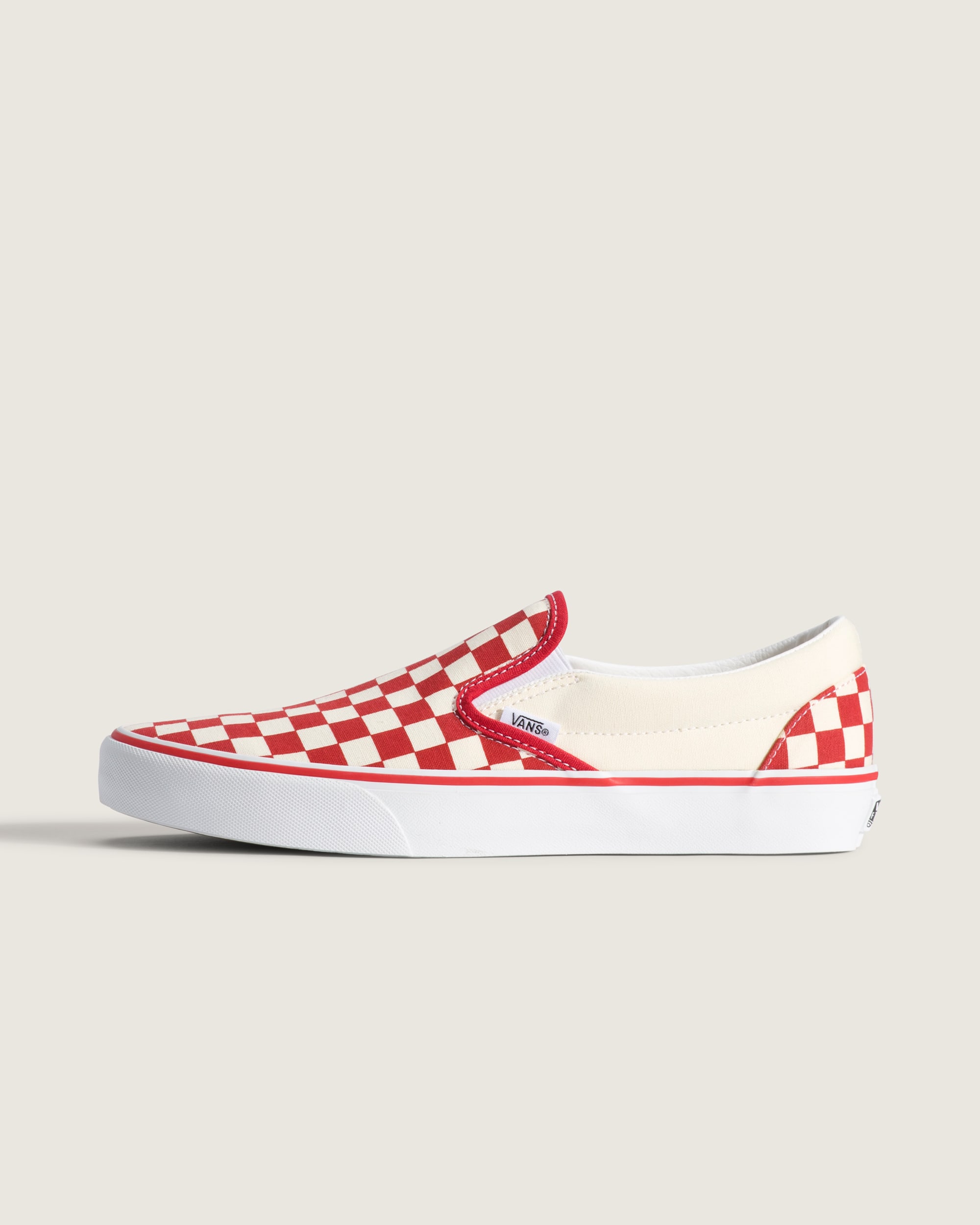Classic SlipOn Shoe VANS Racing Red  White HERO
