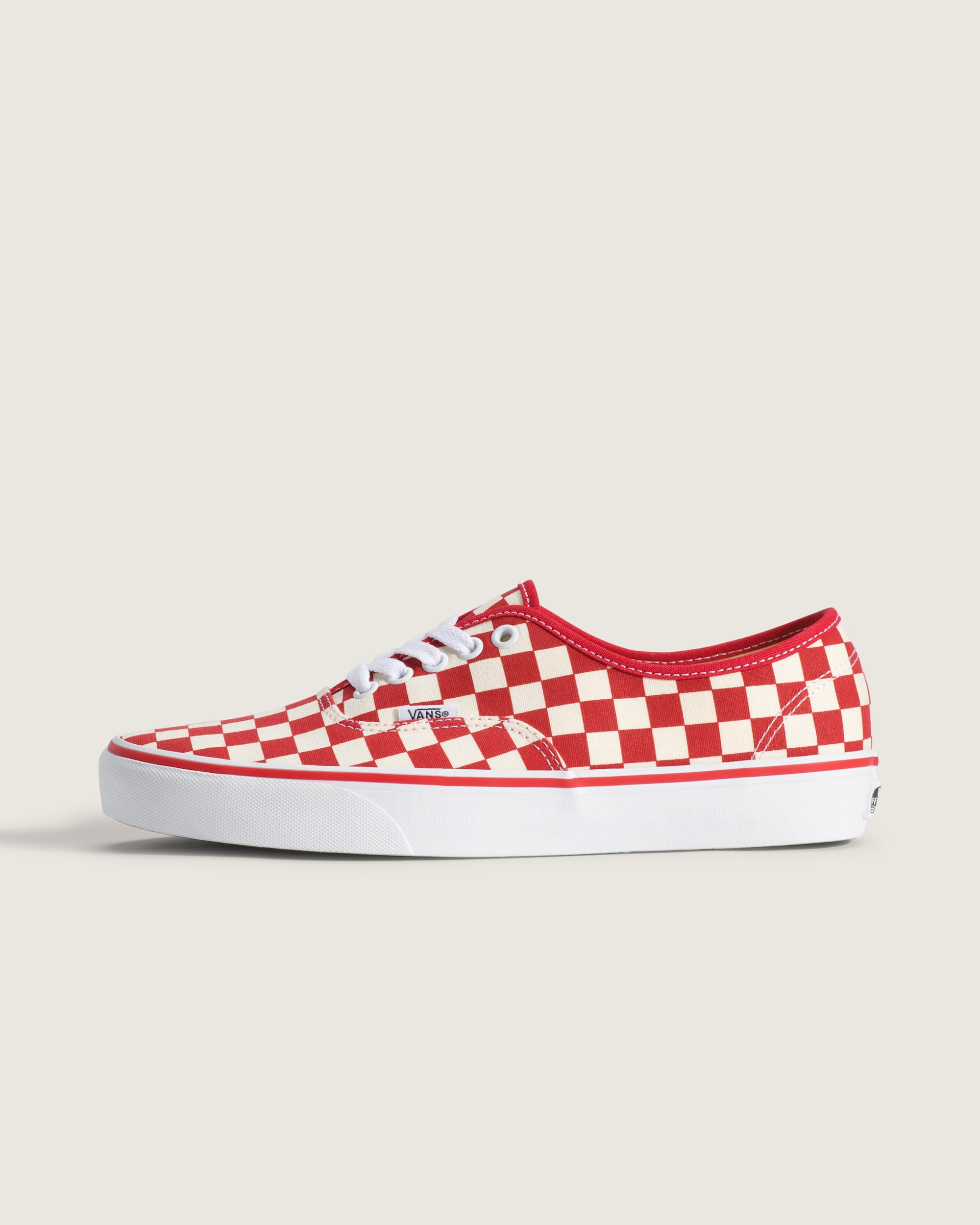 Authentic Checkerboard Shoe VANS Checkerboard Racing Red  White HERO