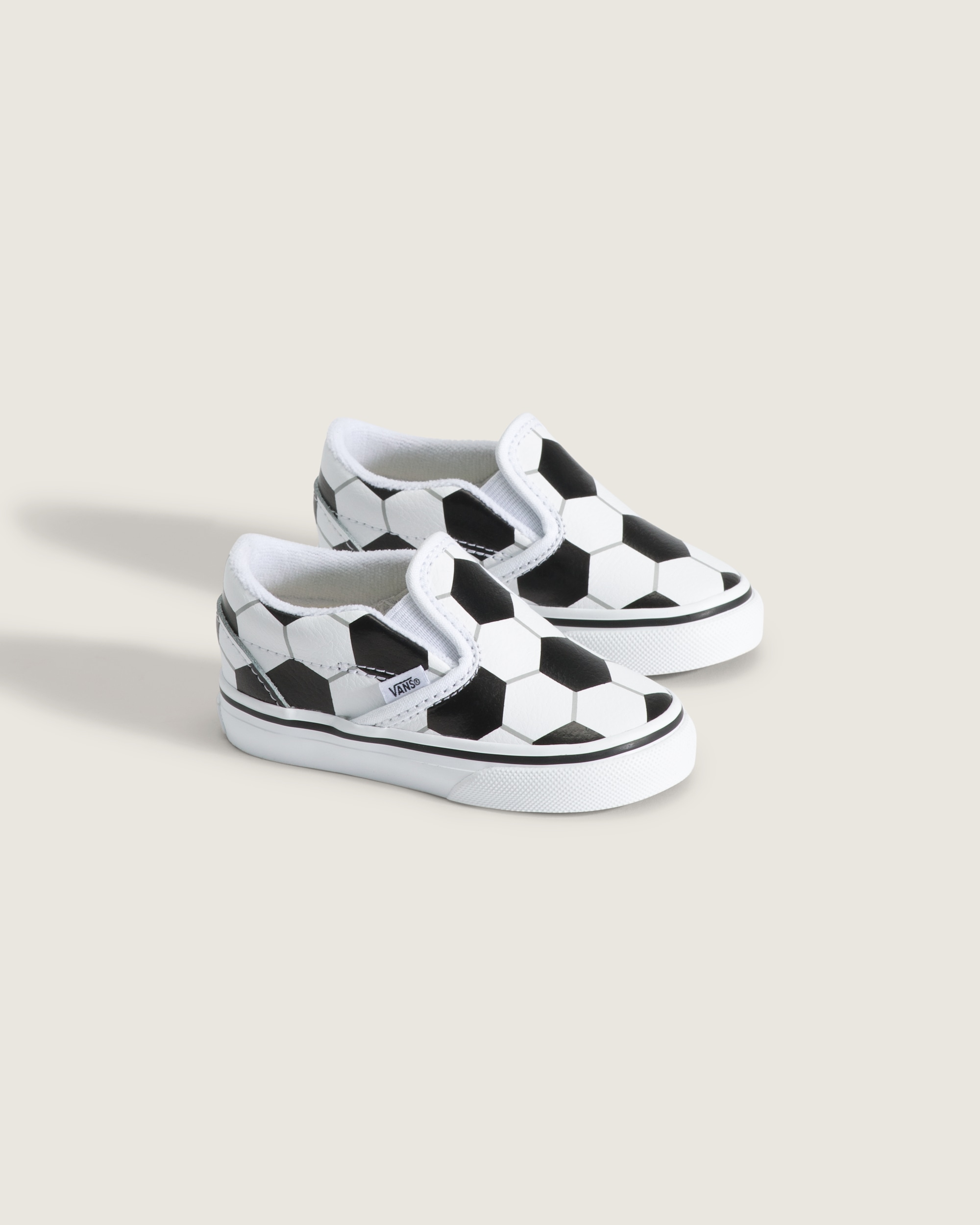 Toddler Classic SlipOn V Shoe VANS Soccer Black  White ALT1