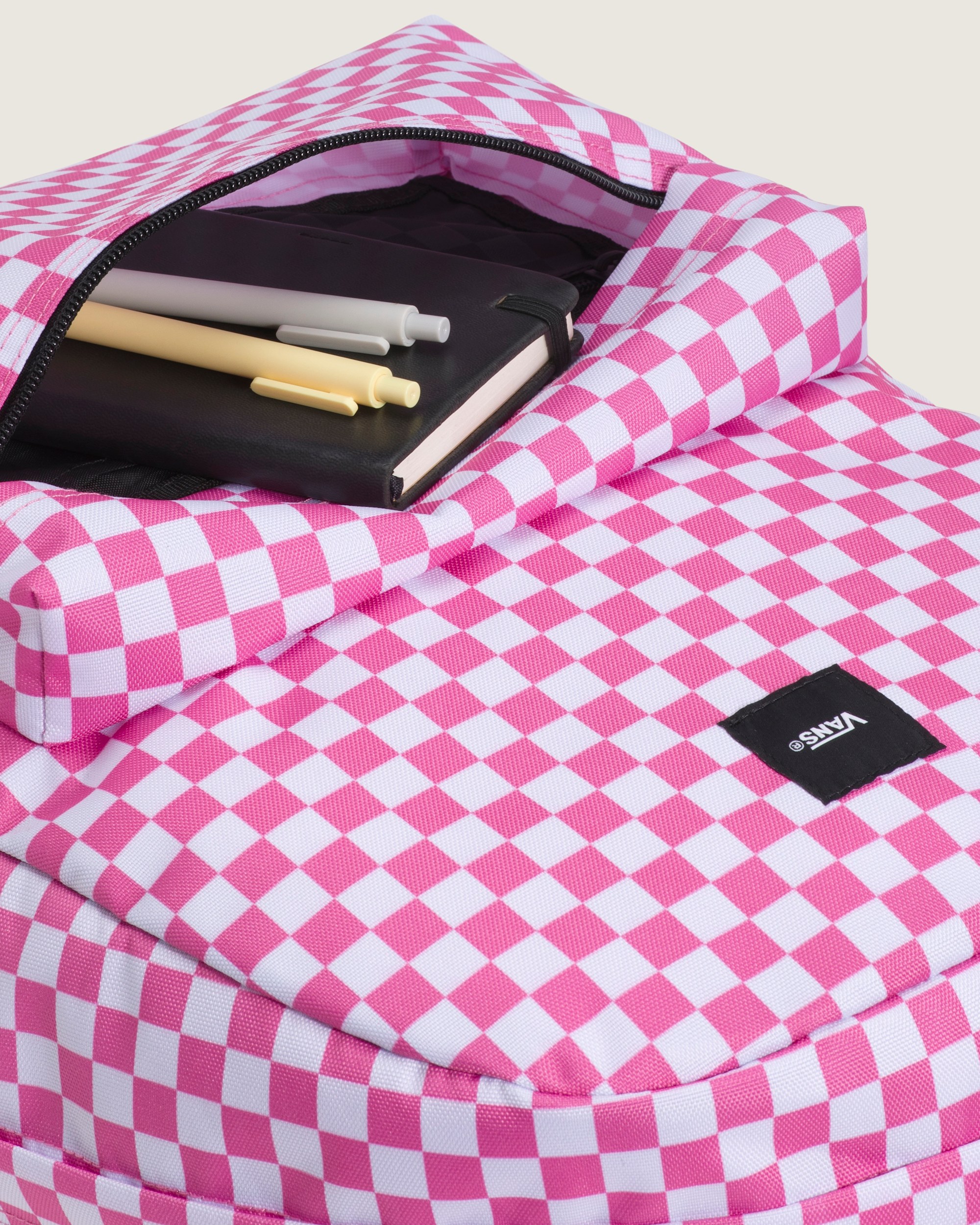 Old Skool Checkerboard Backpack VANS Fizz Pink ALT3