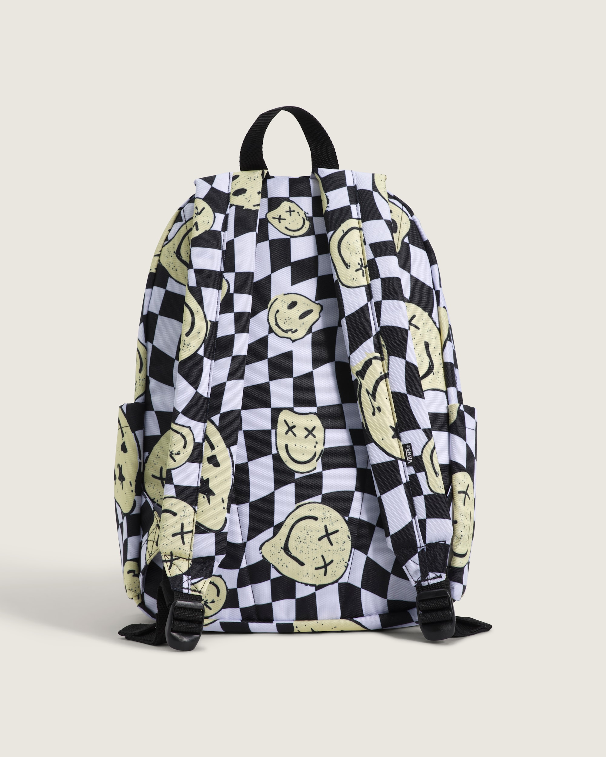 Old Skool Grom Checkerboard Backpack VANS White  Black ALT4