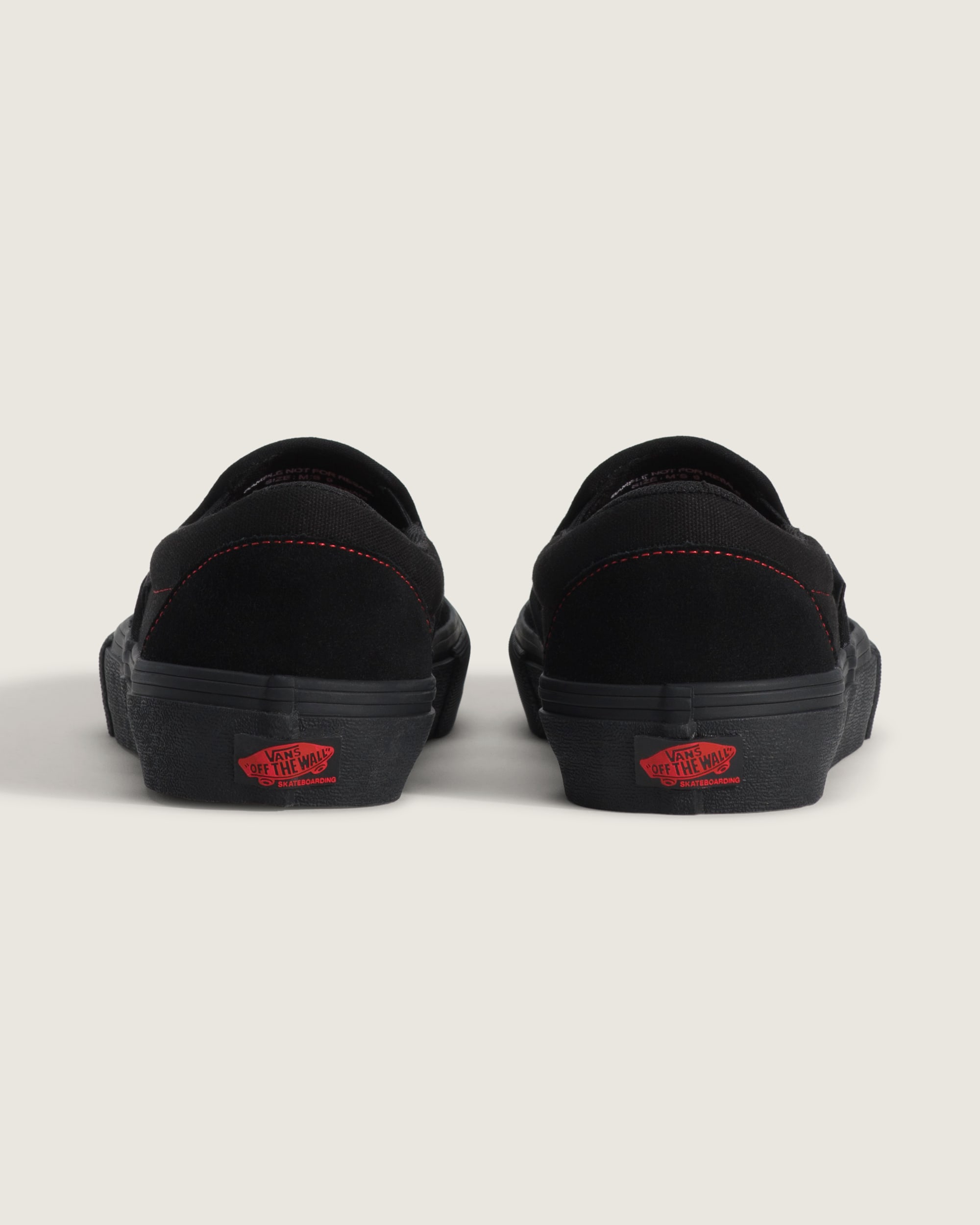 Skate SlipOn Shoe VANS Black  Black  Red ALT3