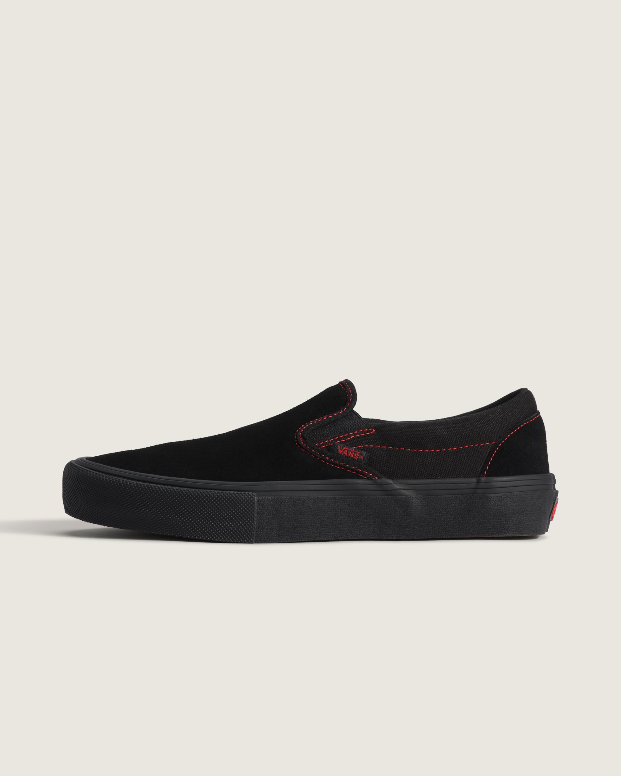 Skate SlipOn Shoe VANS Black  Black  Red HERO