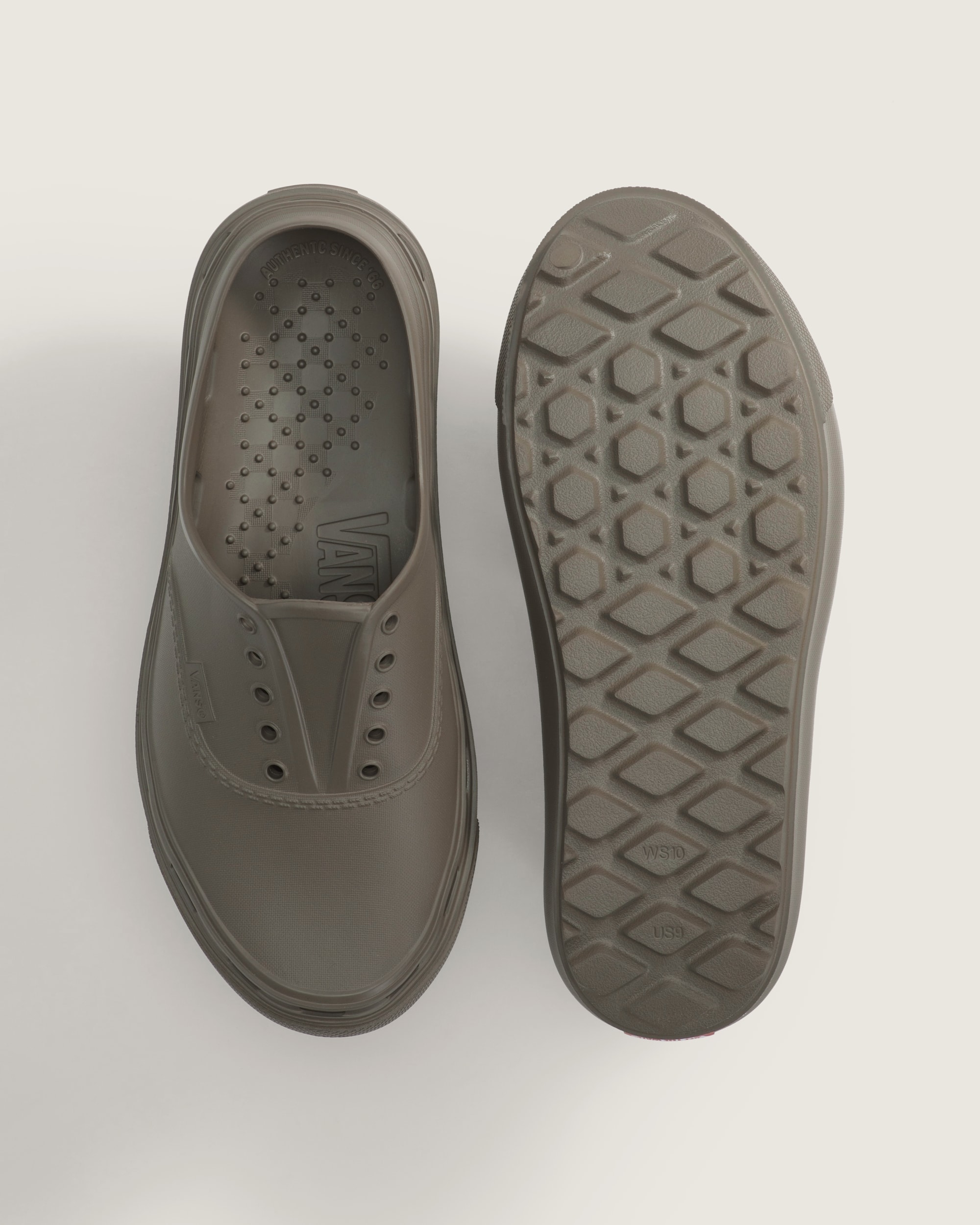 Authentic Foam Mule VANS Bungee Cord Brown ALT2