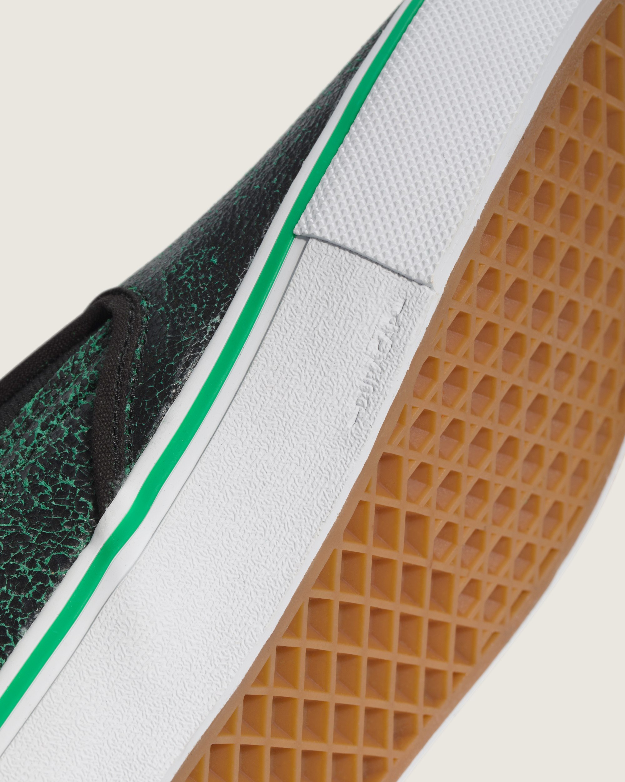 Skate SlipOn Shoe VANS Black  Green ALT5