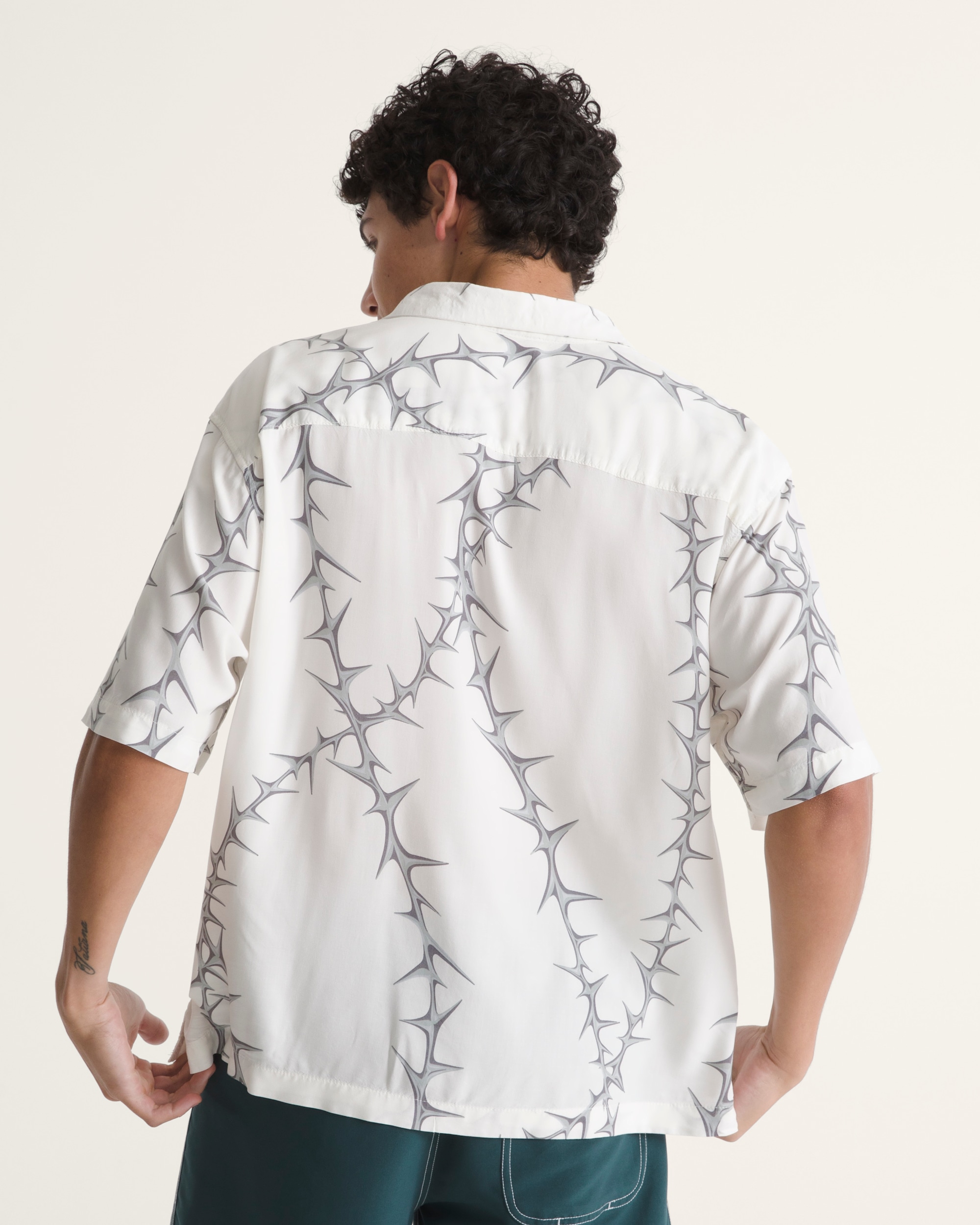 Van Doren Printed Camp TShirt VANS White ALT3