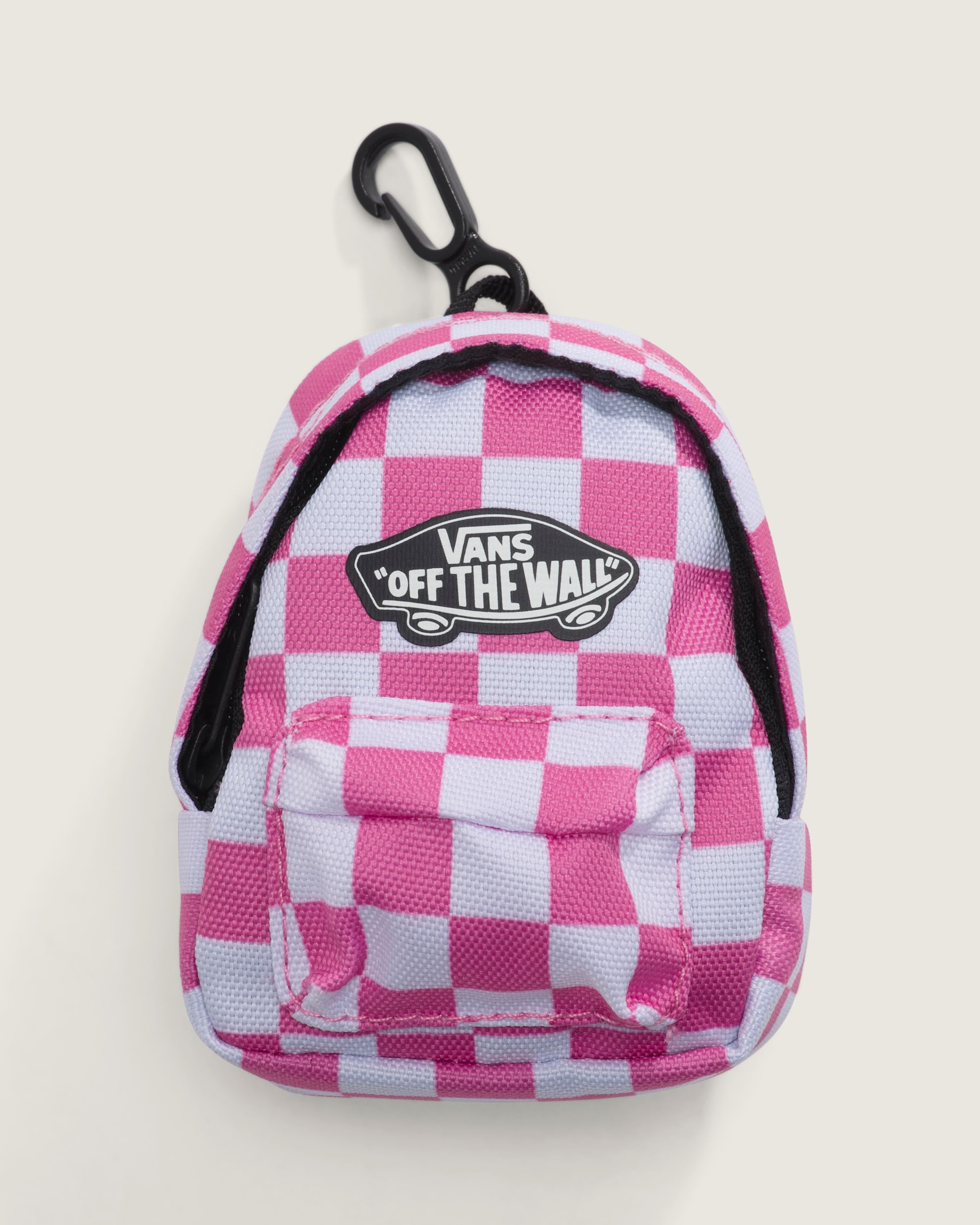 Breloque de sac Micro Old Skool  damier VANS Rose ptillant HERO
