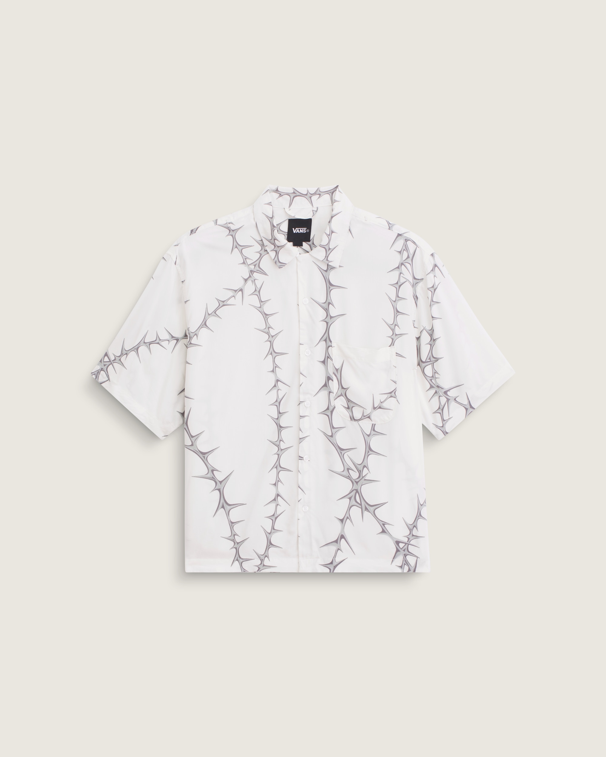 Van Doren Printed Camp TShirt VANS White HERO