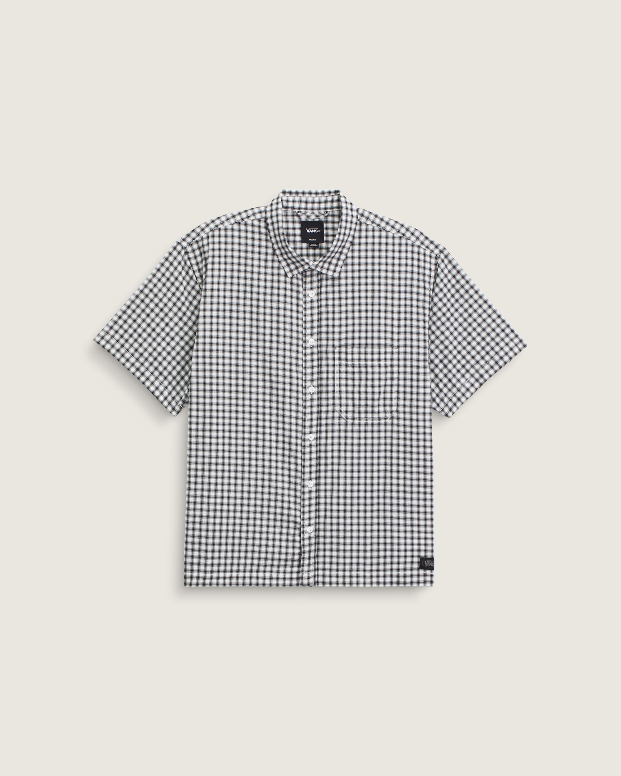 Larkspur Mini Plaid Shirt VANS White  Black HERO
