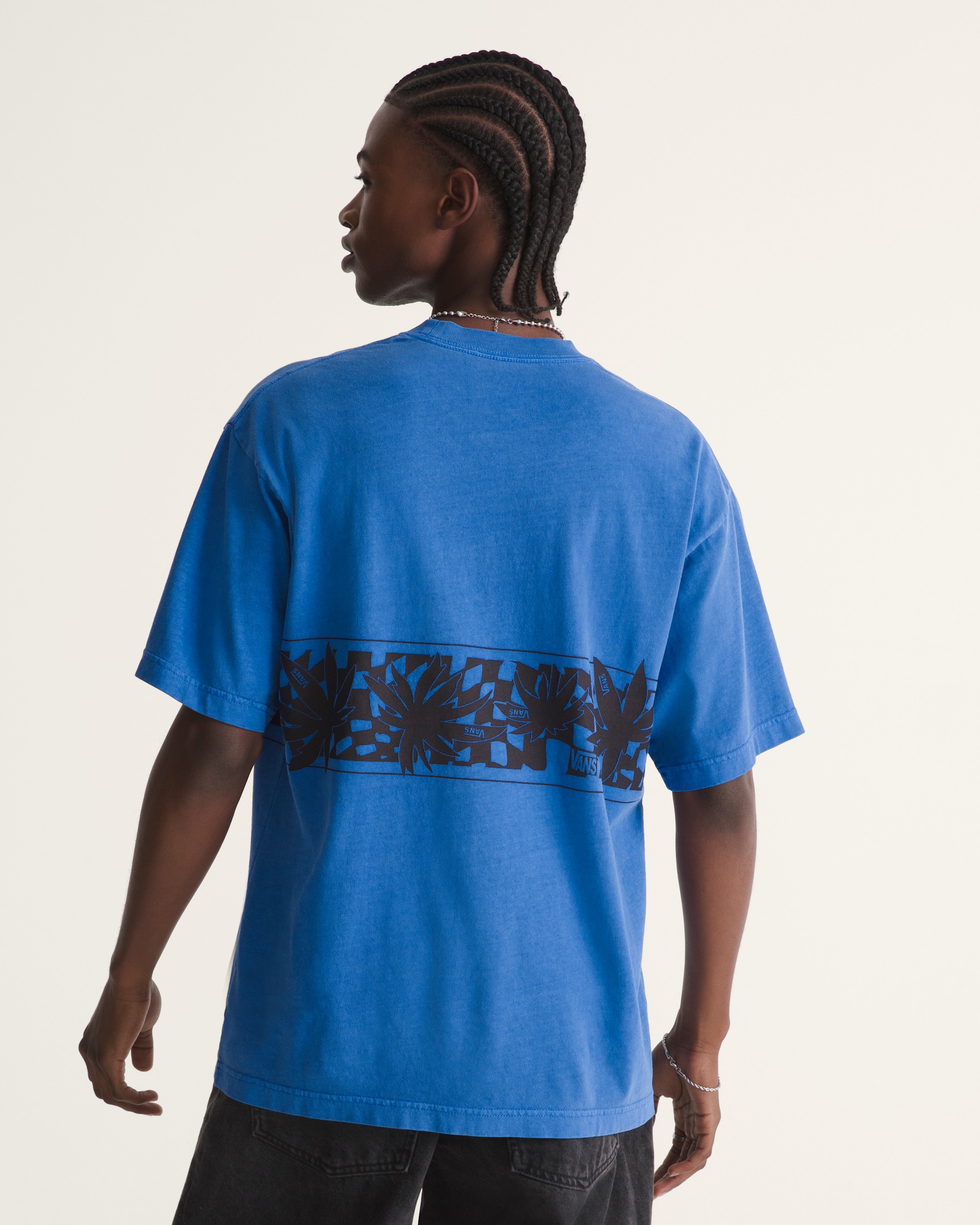 Palm Leaf TShirt VANS Royal Cobalt Blue ALT3