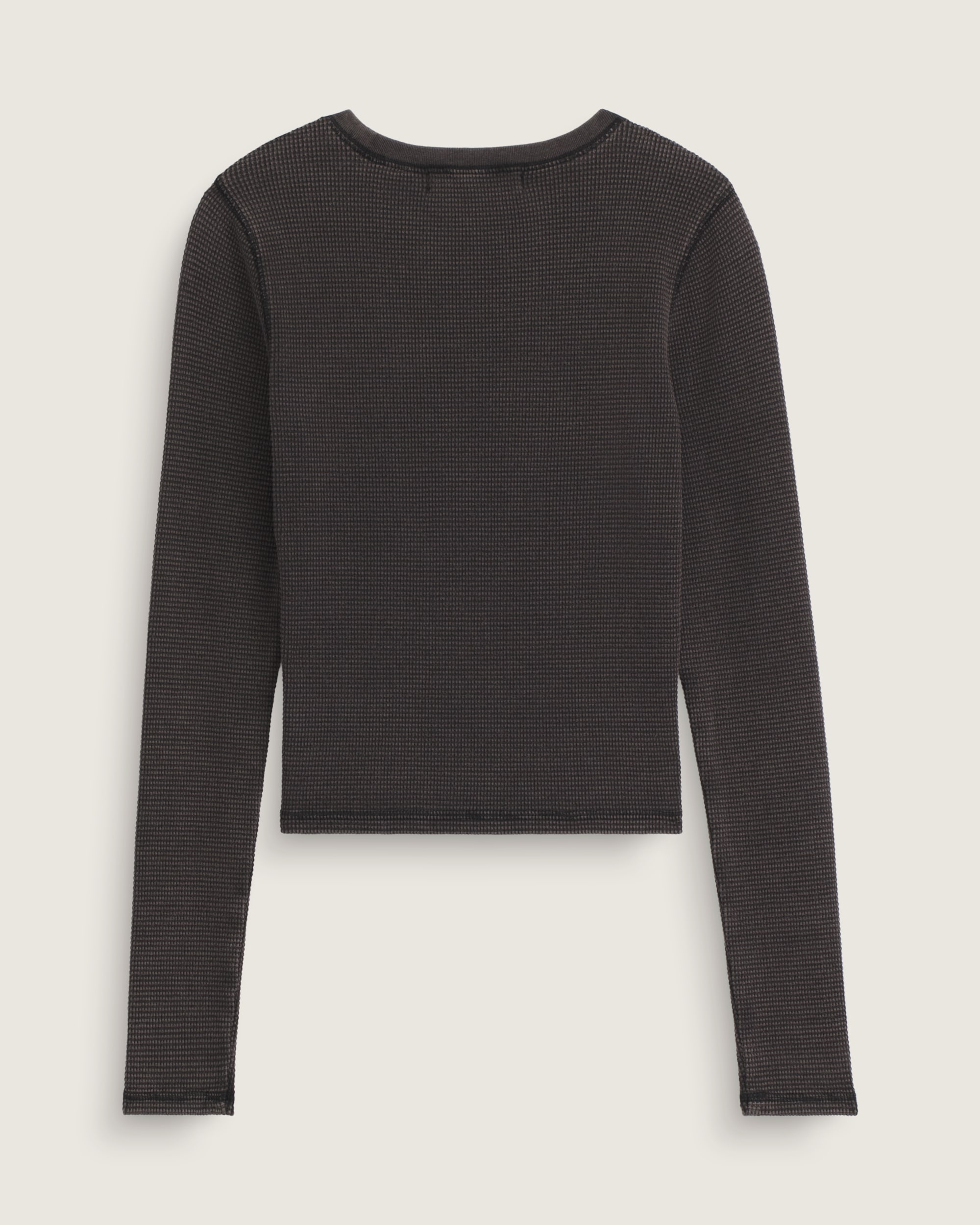 Teri Waffle Long Sleeve Shirt VANS Black ALT1