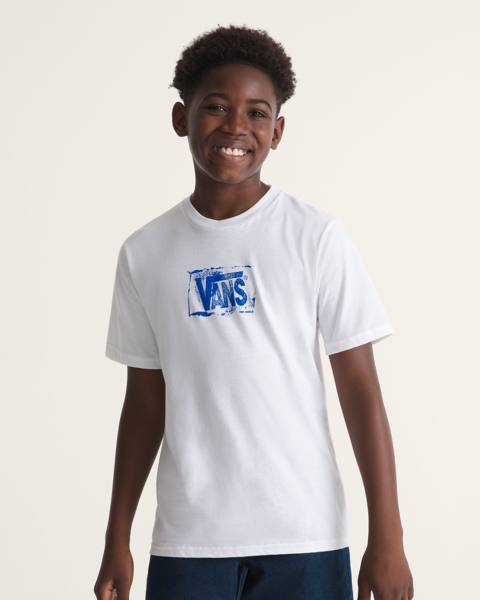 Kids Make A Mark TShirt VANS White ALT2