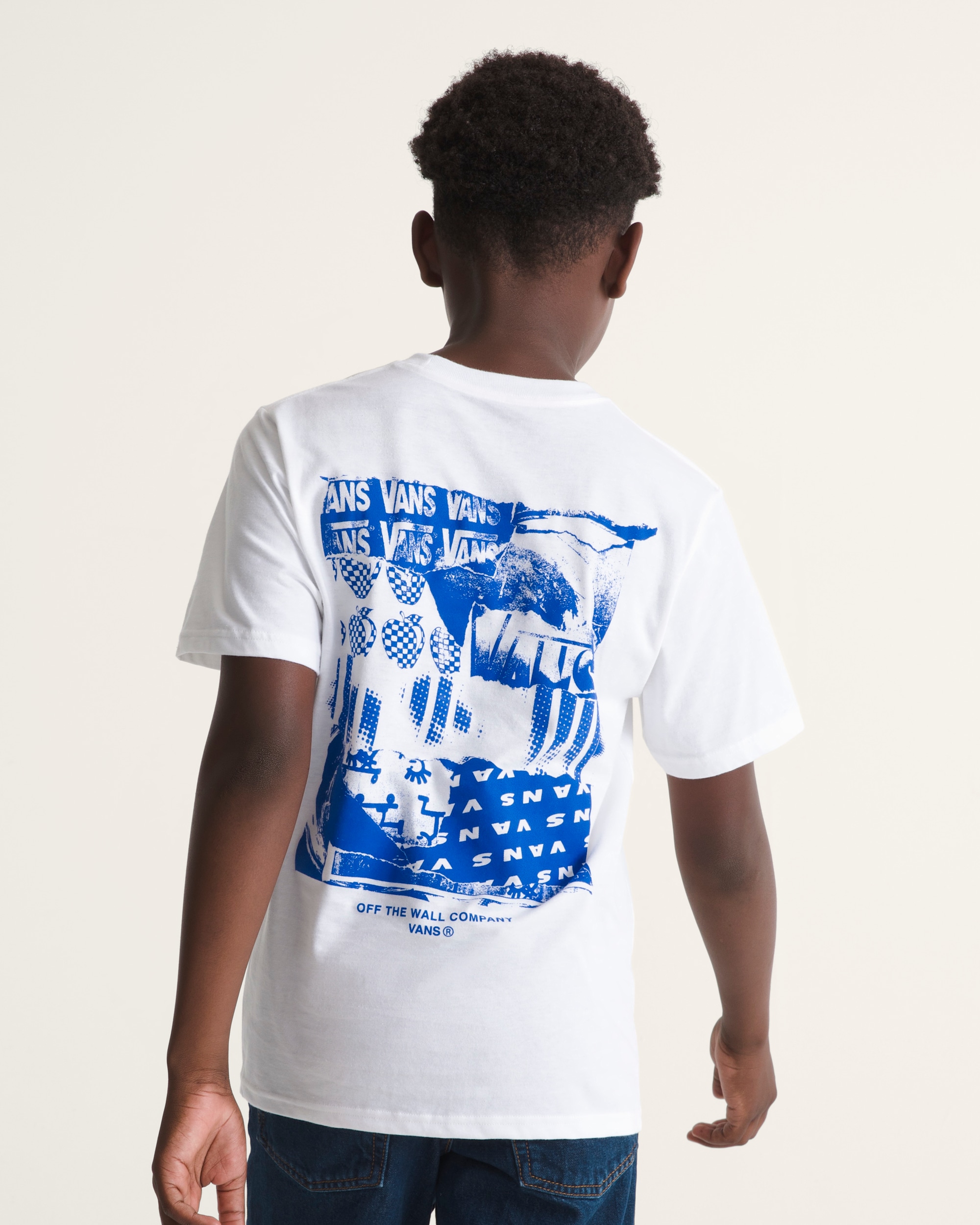 Kids Make A Mark TShirt VANS White ALT3