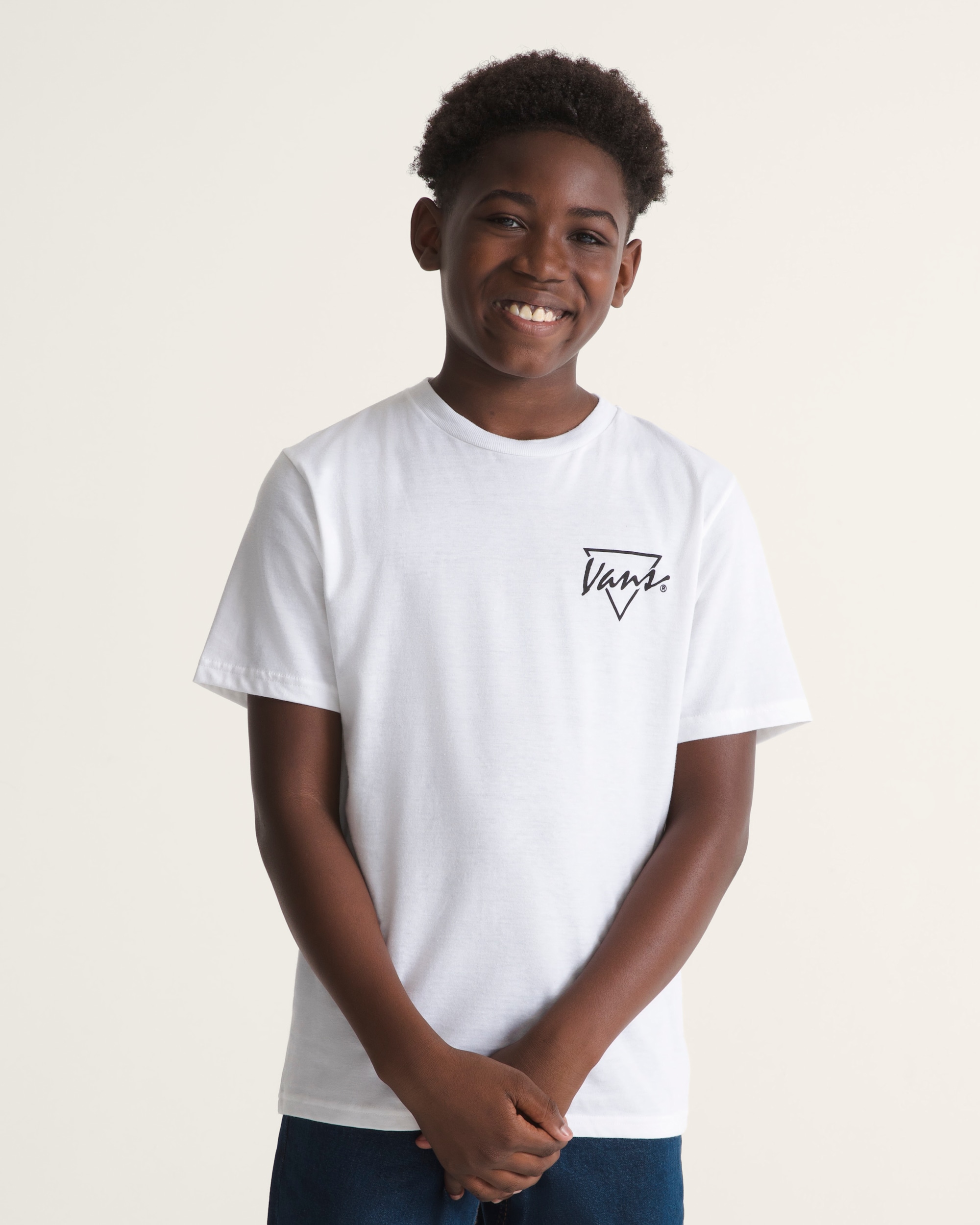 Kids Palm Drive TShirt VANS White ALT2