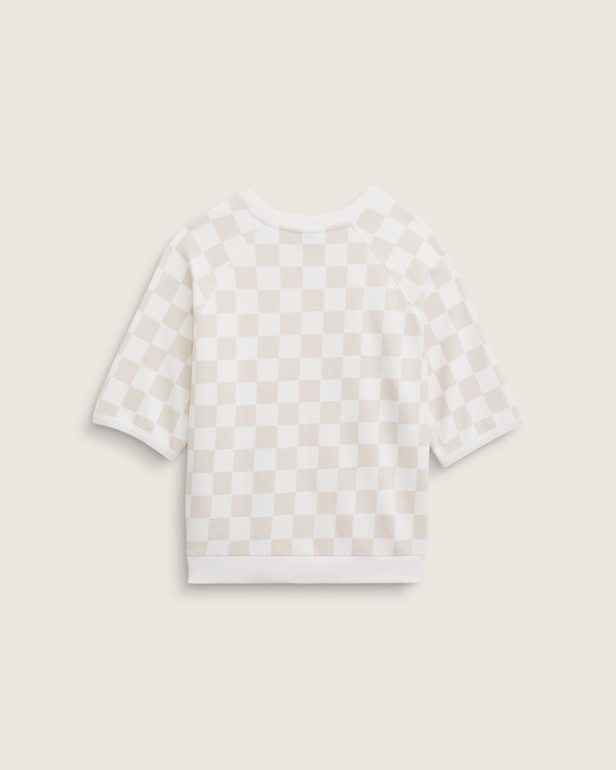 Classmate Check Sweatshirt VANS Egret White ALT1