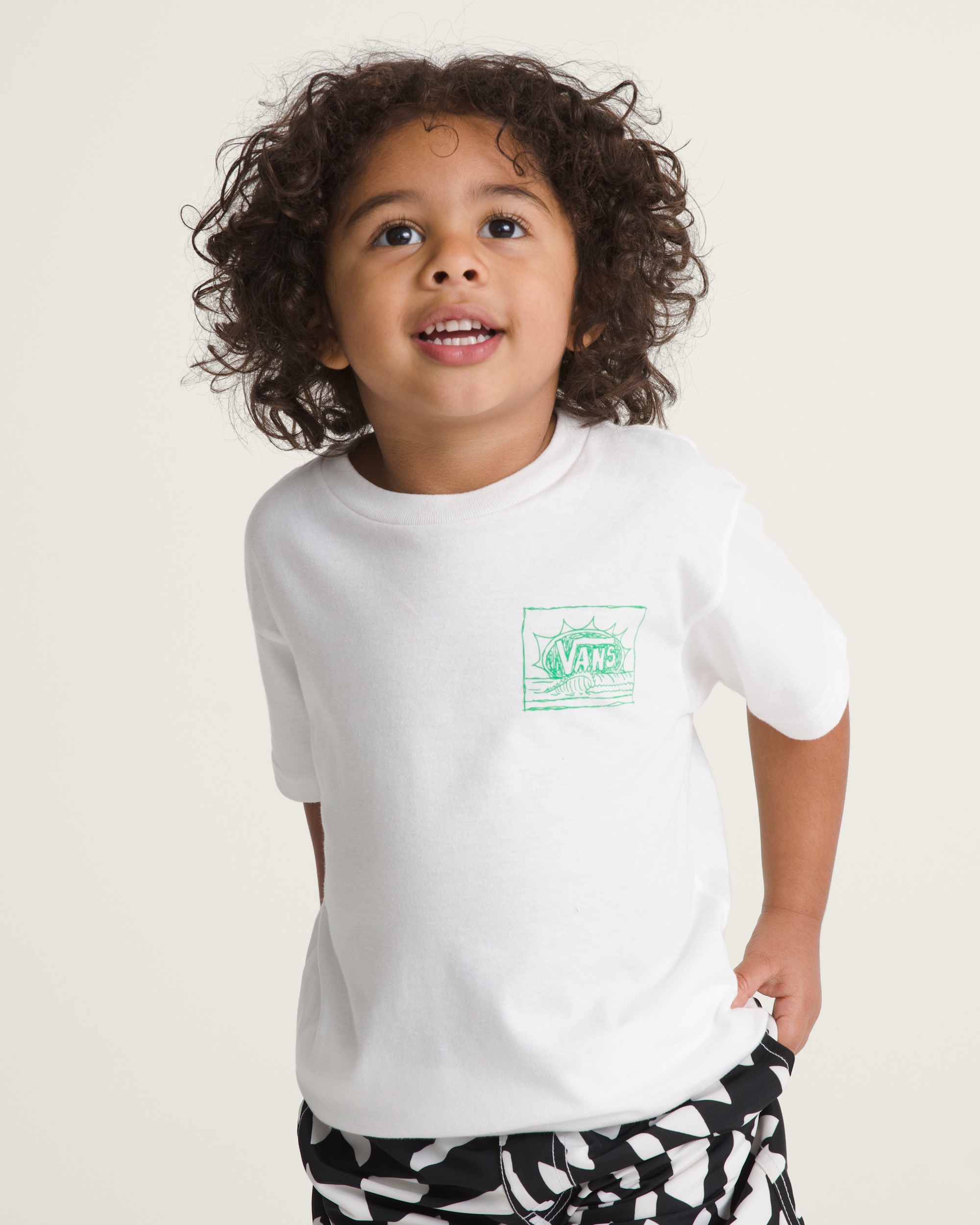 Little Kids Bright Day TShirt VANS White ALT2