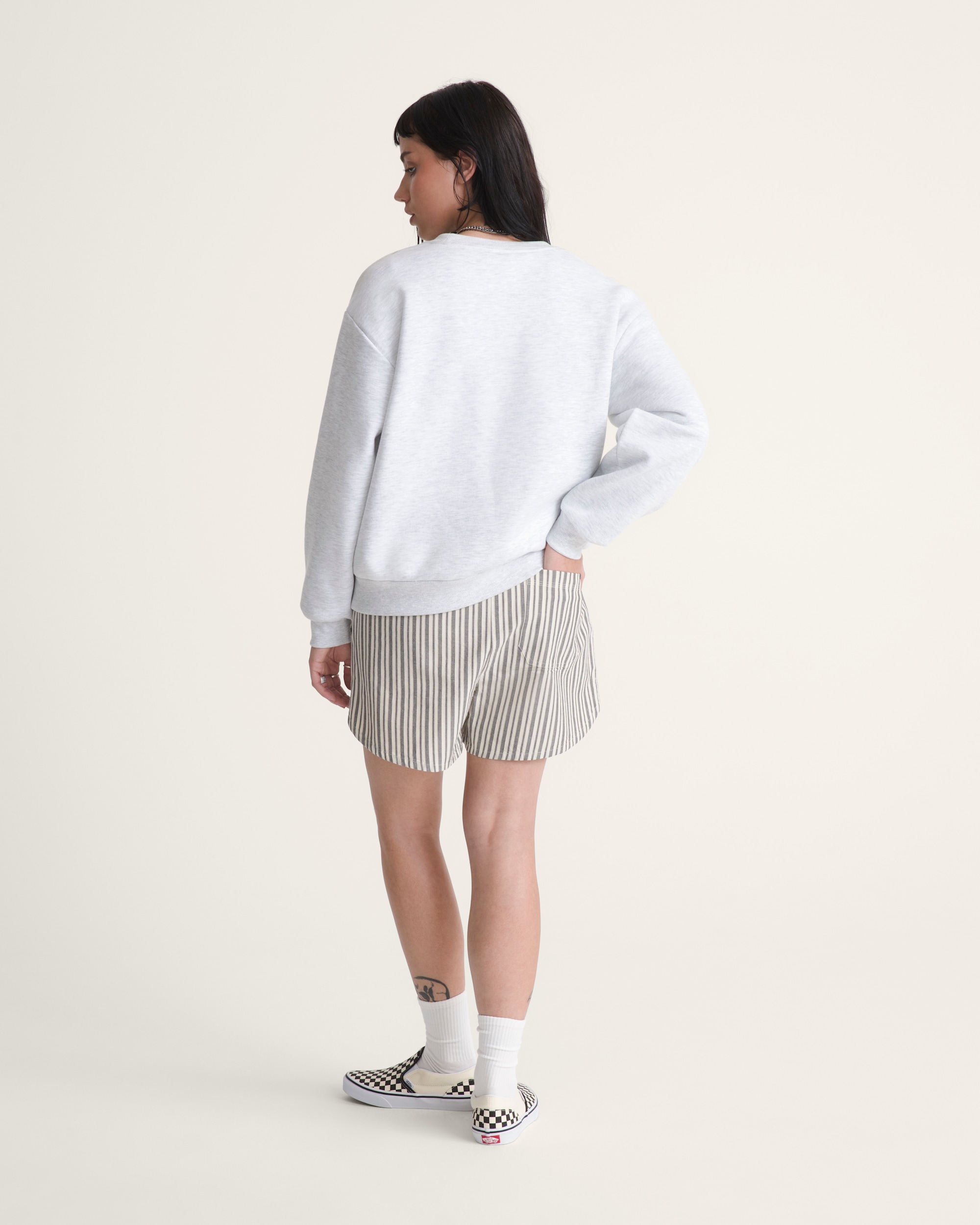 Pull On Stripe Shorts VANS BlackWhite ALT4