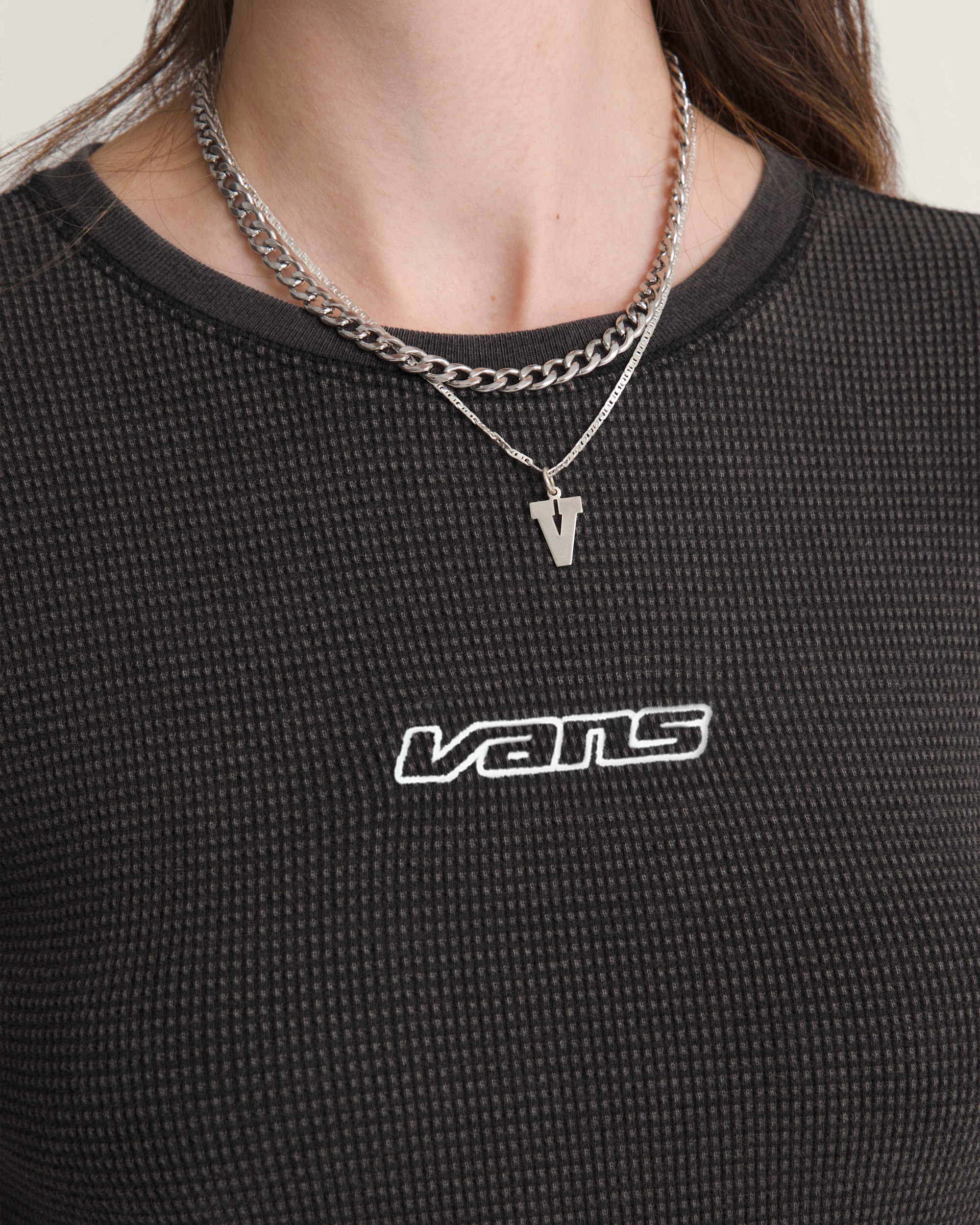 Teri Waffle Long Sleeve Shirt VANS Black ALT4
