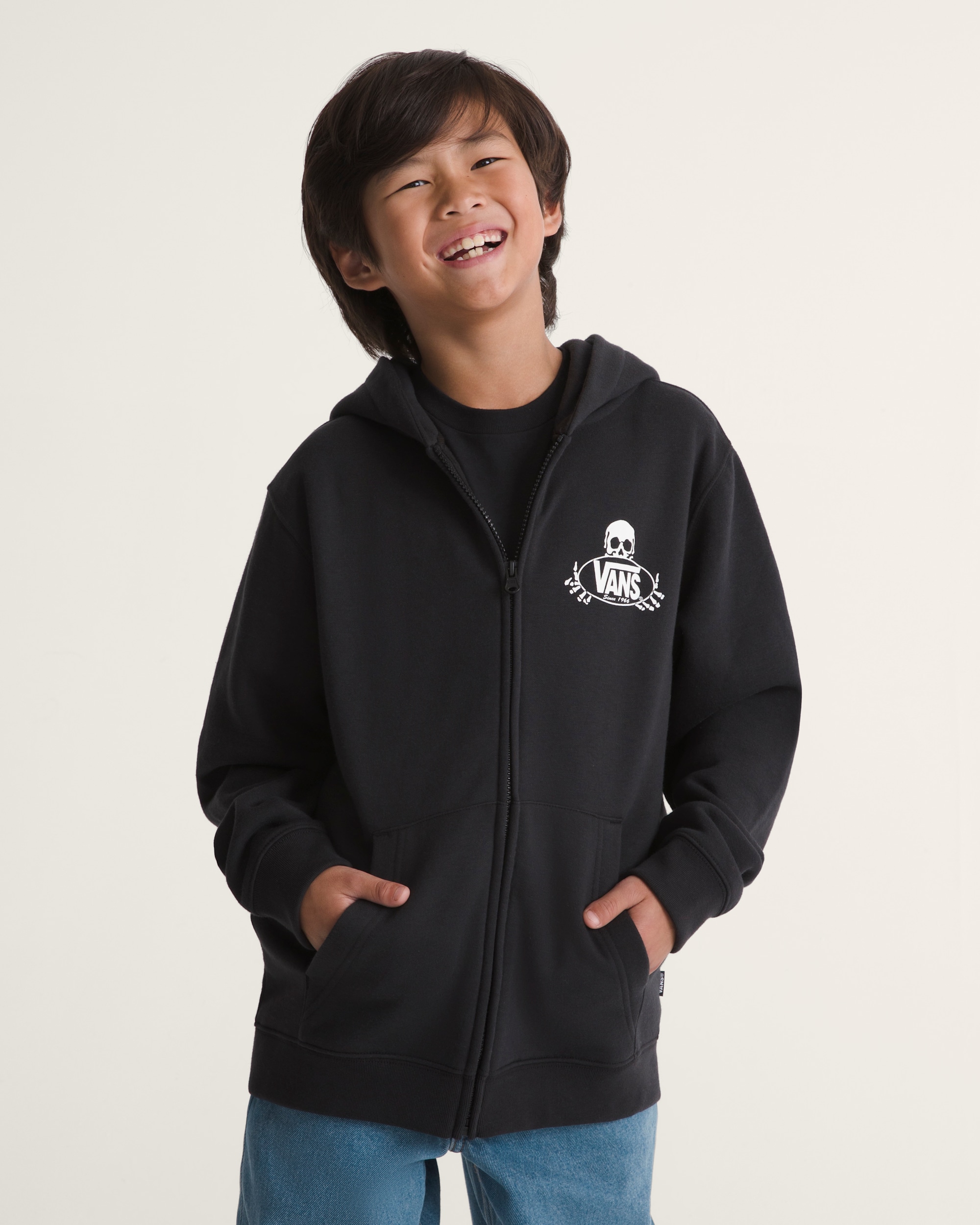 Kids Framework Zip Hoodie VANS Black ALT2