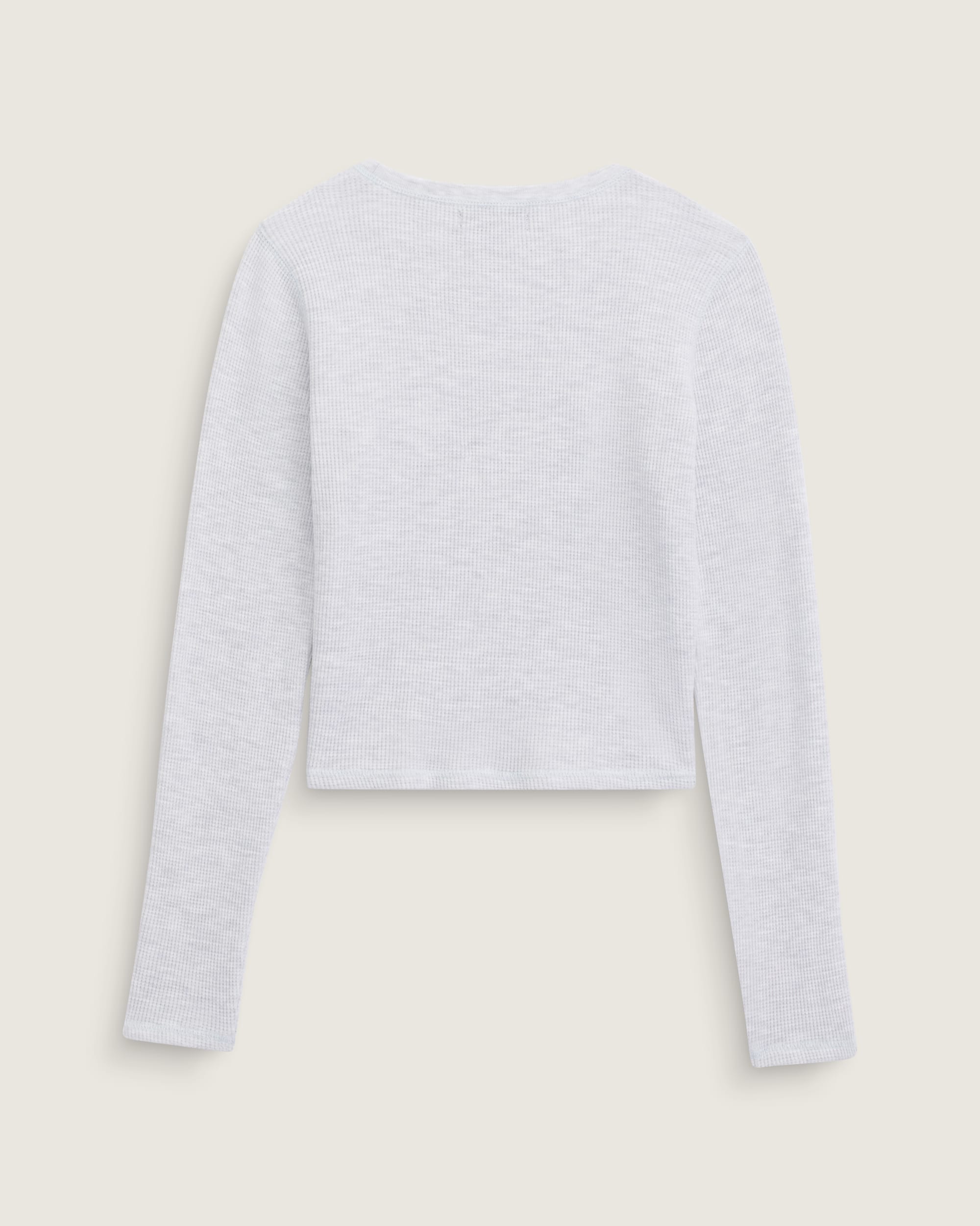 Waffle Long Sleeve Shirt VANS Heather White ALT1