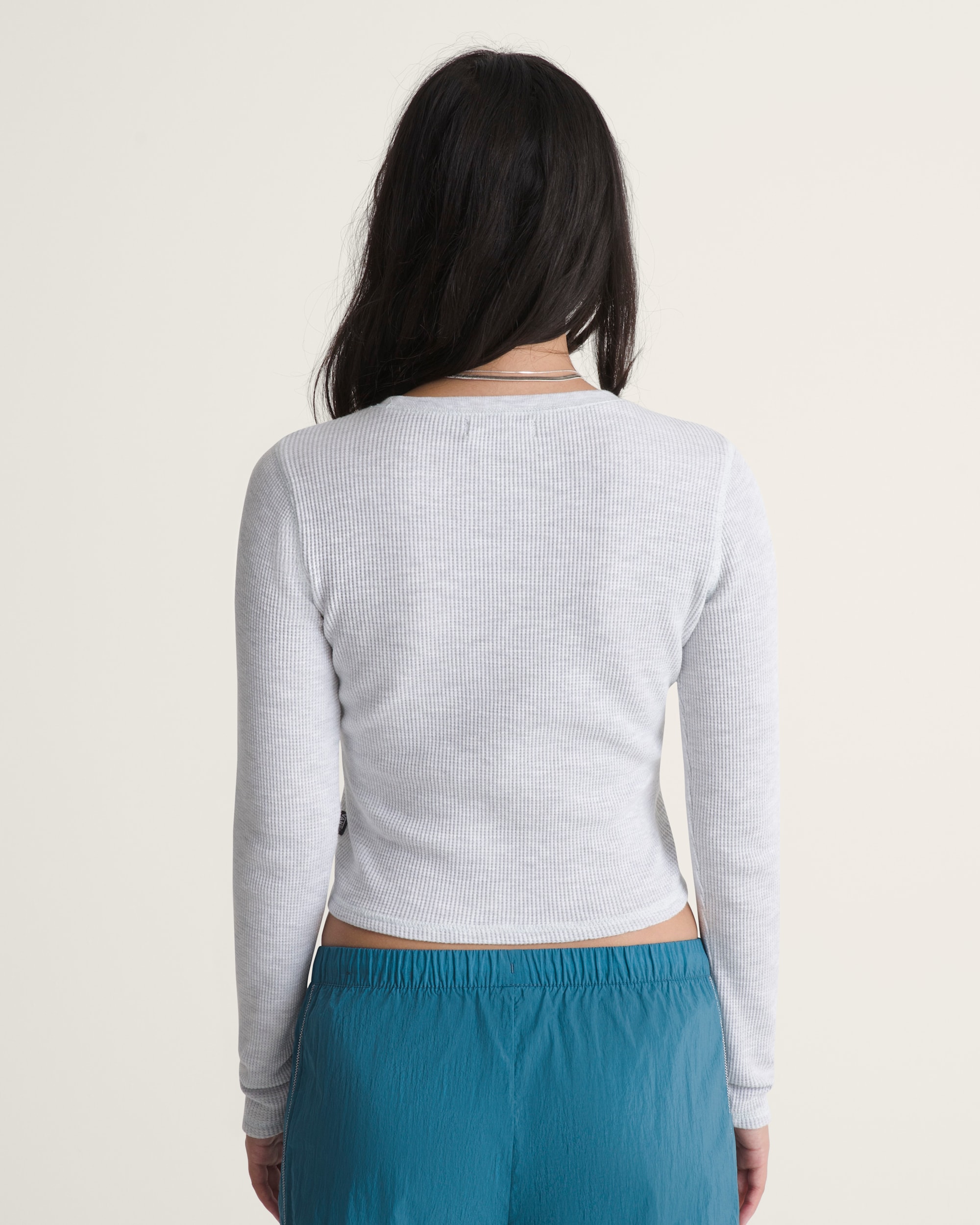 Waffle Long Sleeve VANS WHITE HEATHER ALT3