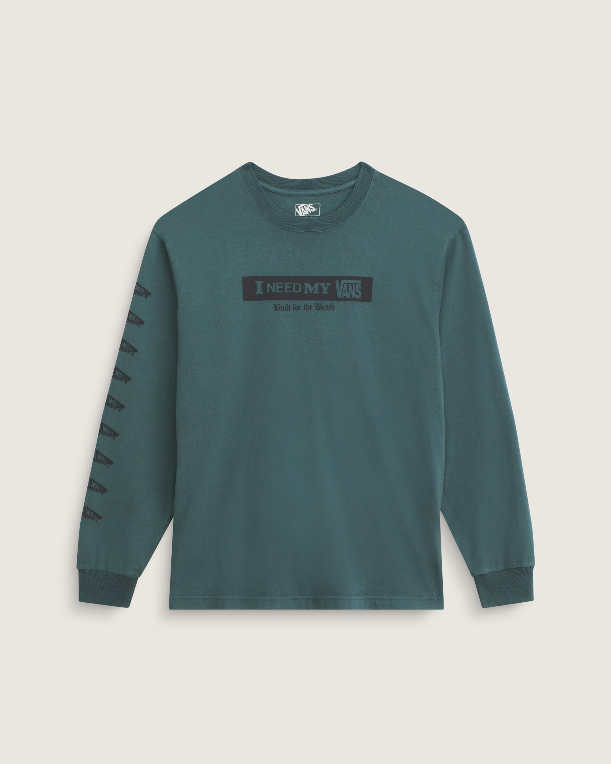 I Need My Long Sleeve TShirt VANS Mossy Olive Green ALT1