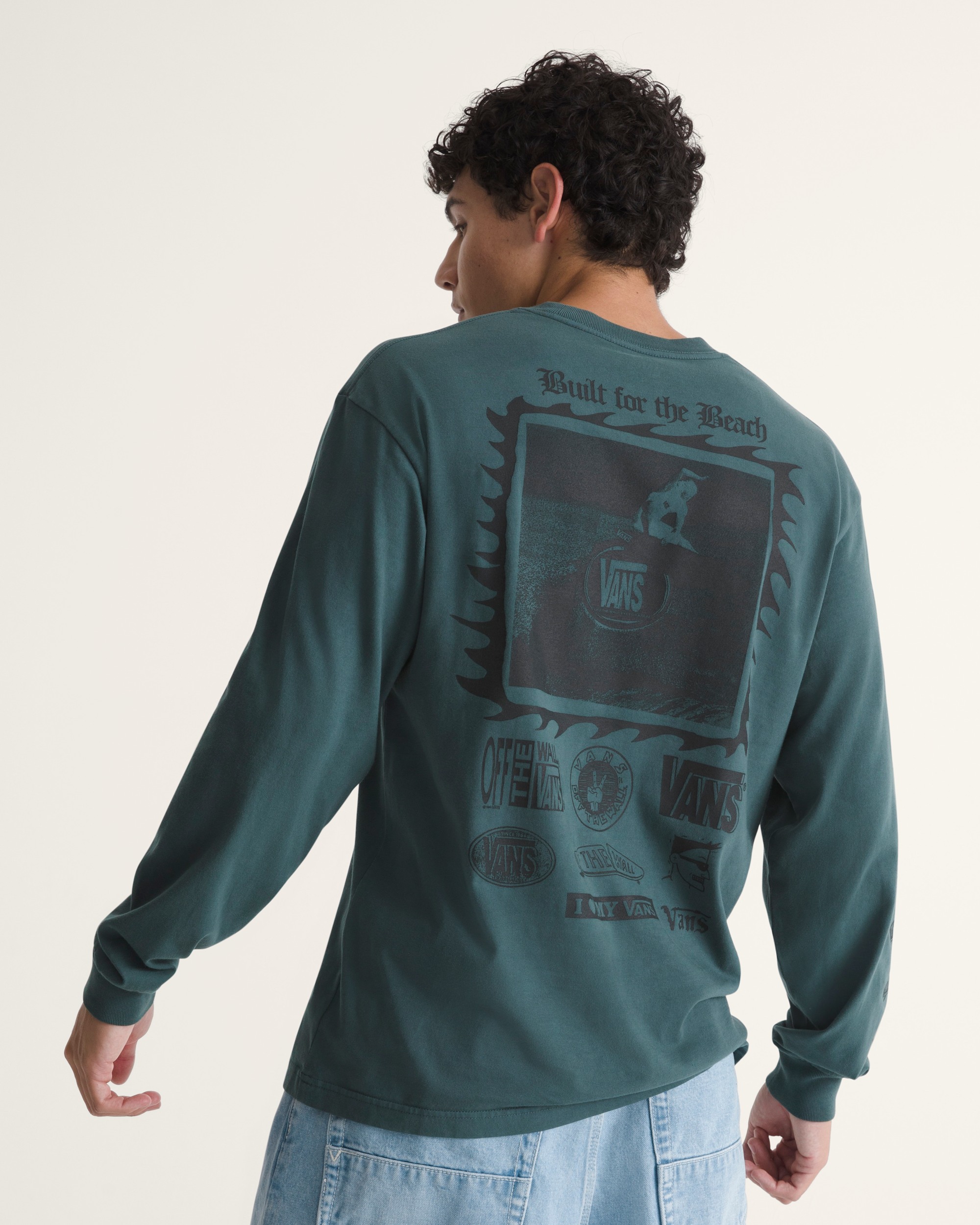 I Need My Long Sleeve TShirt VANS Mossy Olive Green ALT3