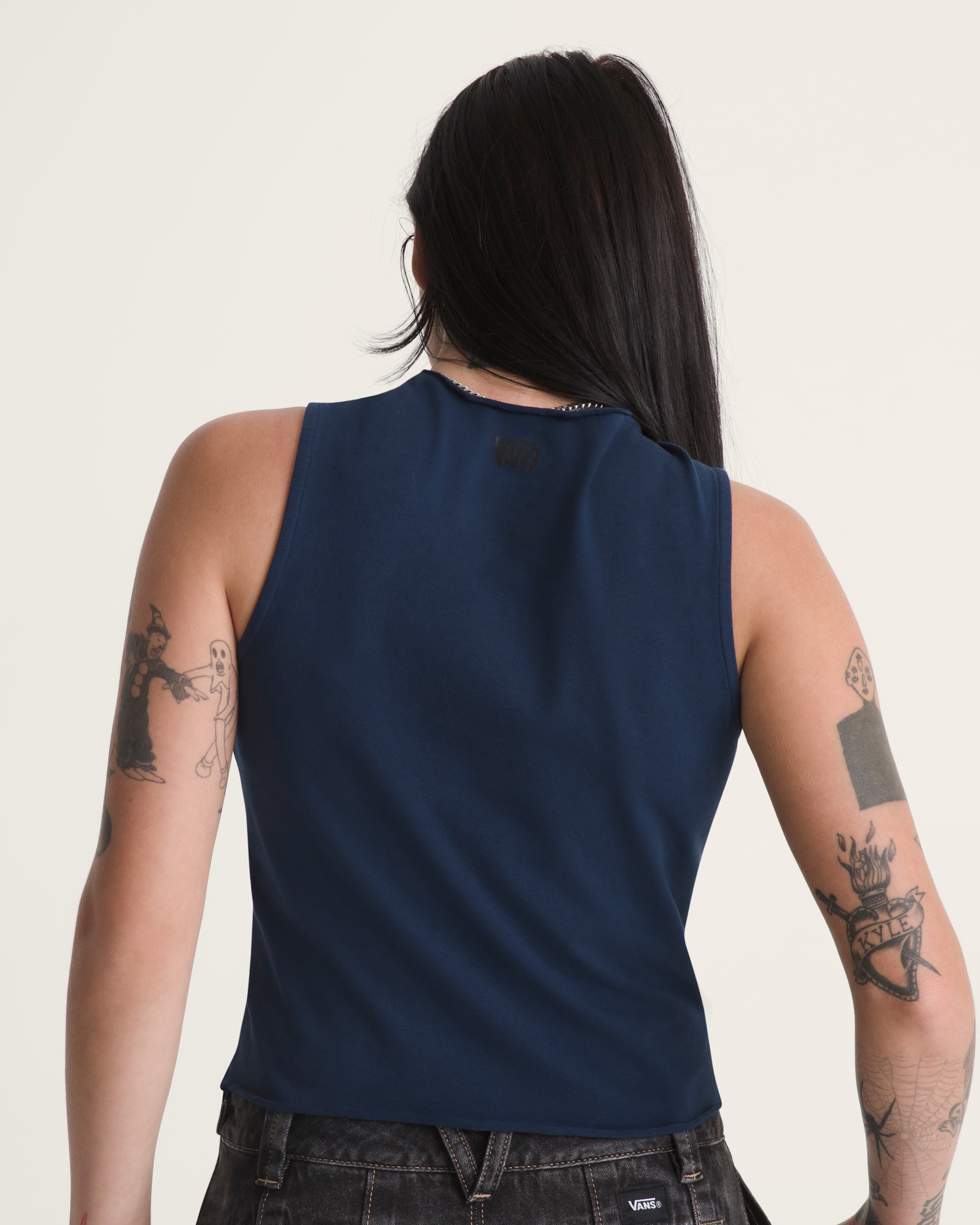 Mock Neck Tank Top VANS Dress Blues ALT3