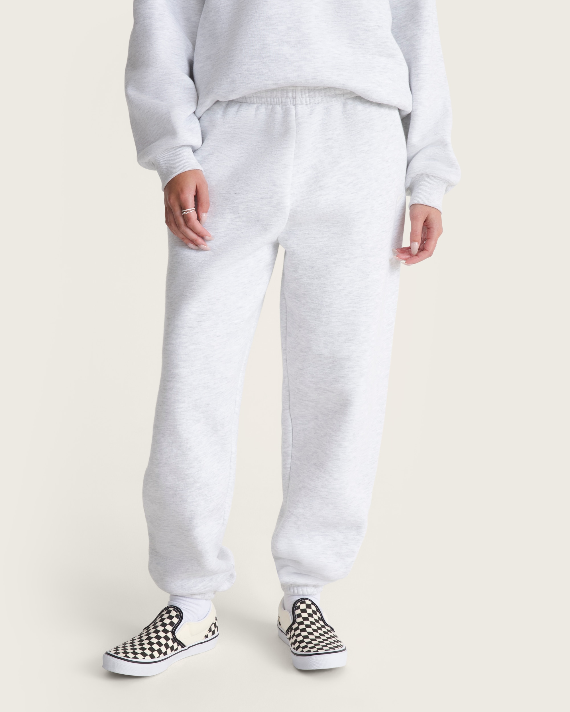 Salton Fleece Jogger Pants VANS White Heather ALT2