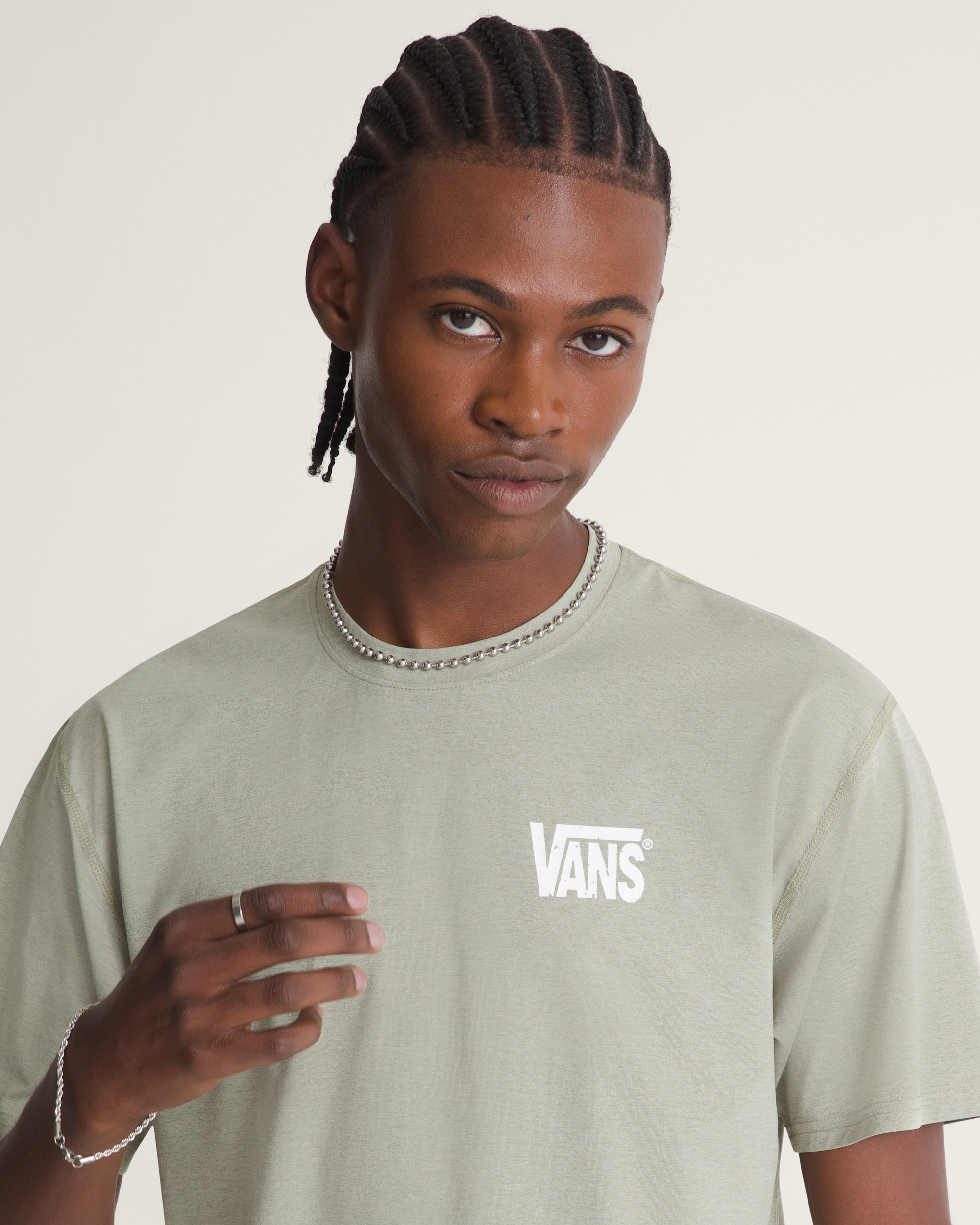 Outline Hybrid TShirt VANS Soft Sage Green ALT4