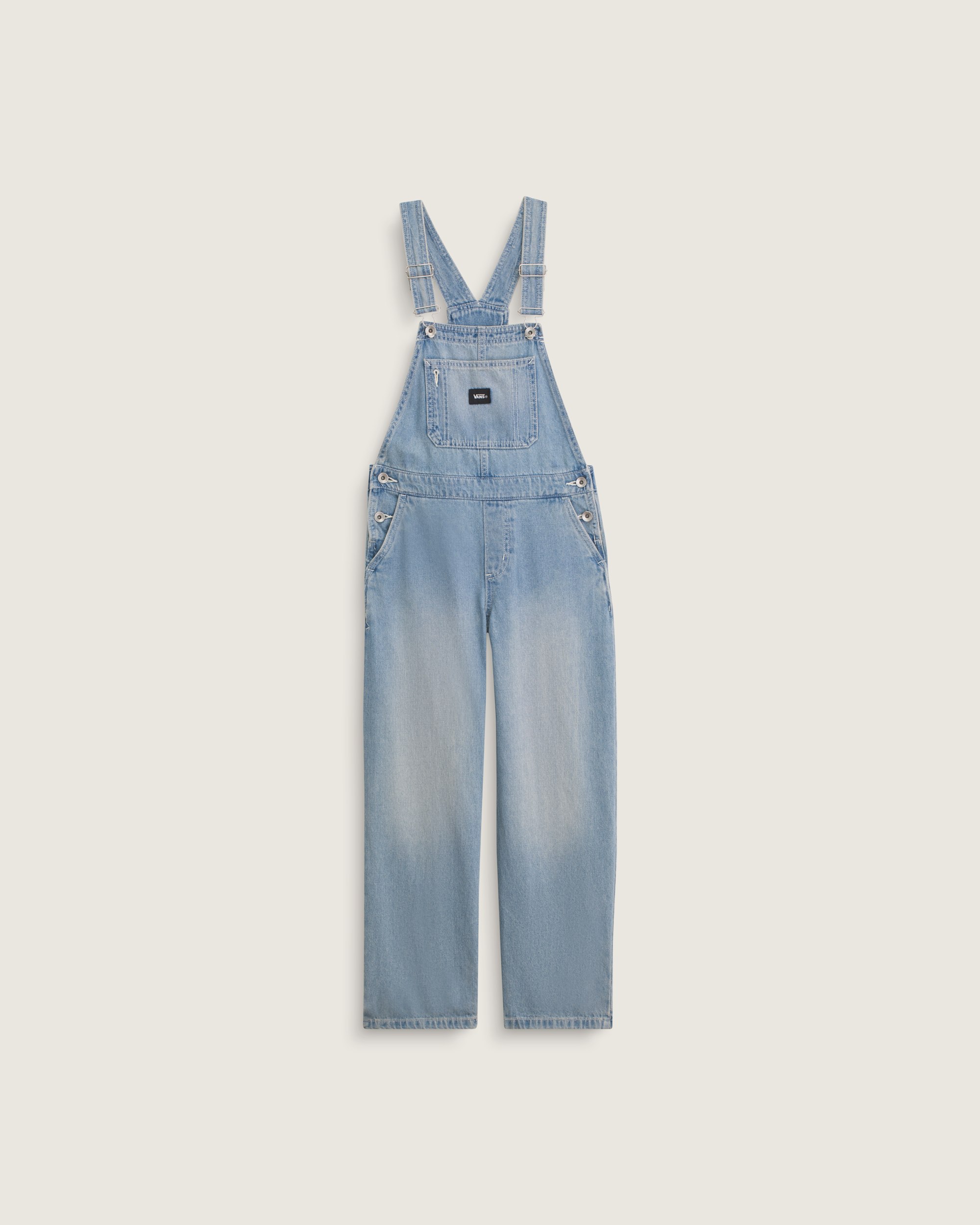 Kids Sirelle Denim Overalls VANS Stonewash Blue HERO