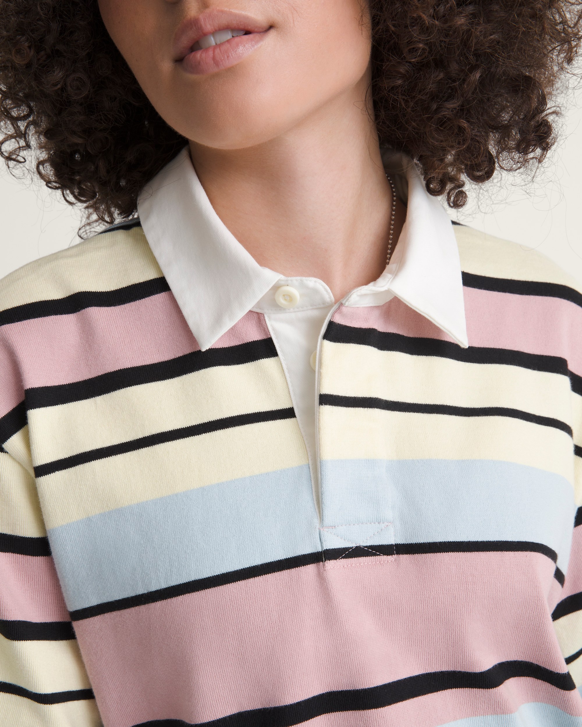 Rugby Shirt VANS Misty Mauve Red ALT4