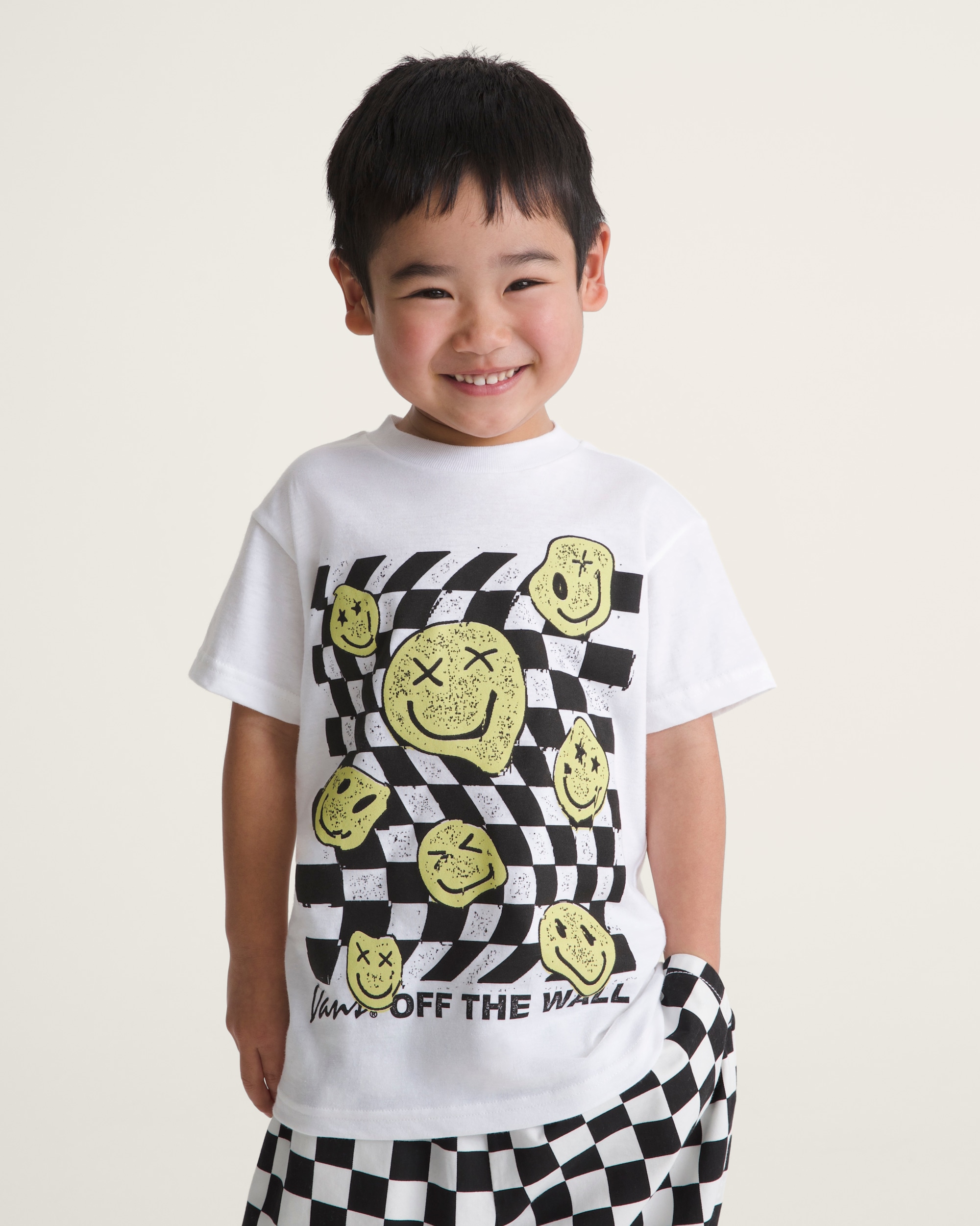 Little Kids Twisted Joy TShirt VANS White ALT2