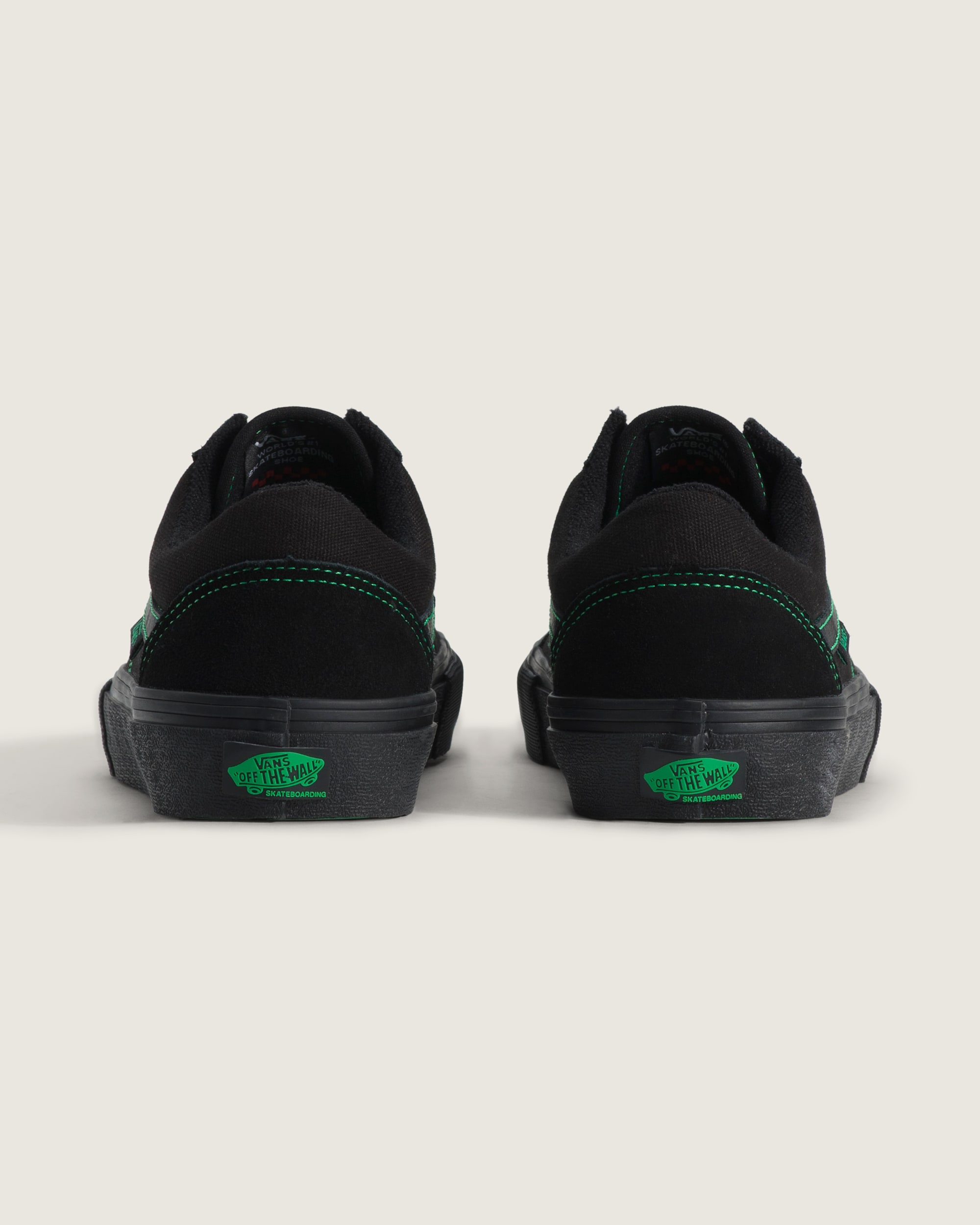 Skate Old Skool Shoe VANS Black  Green ALT3