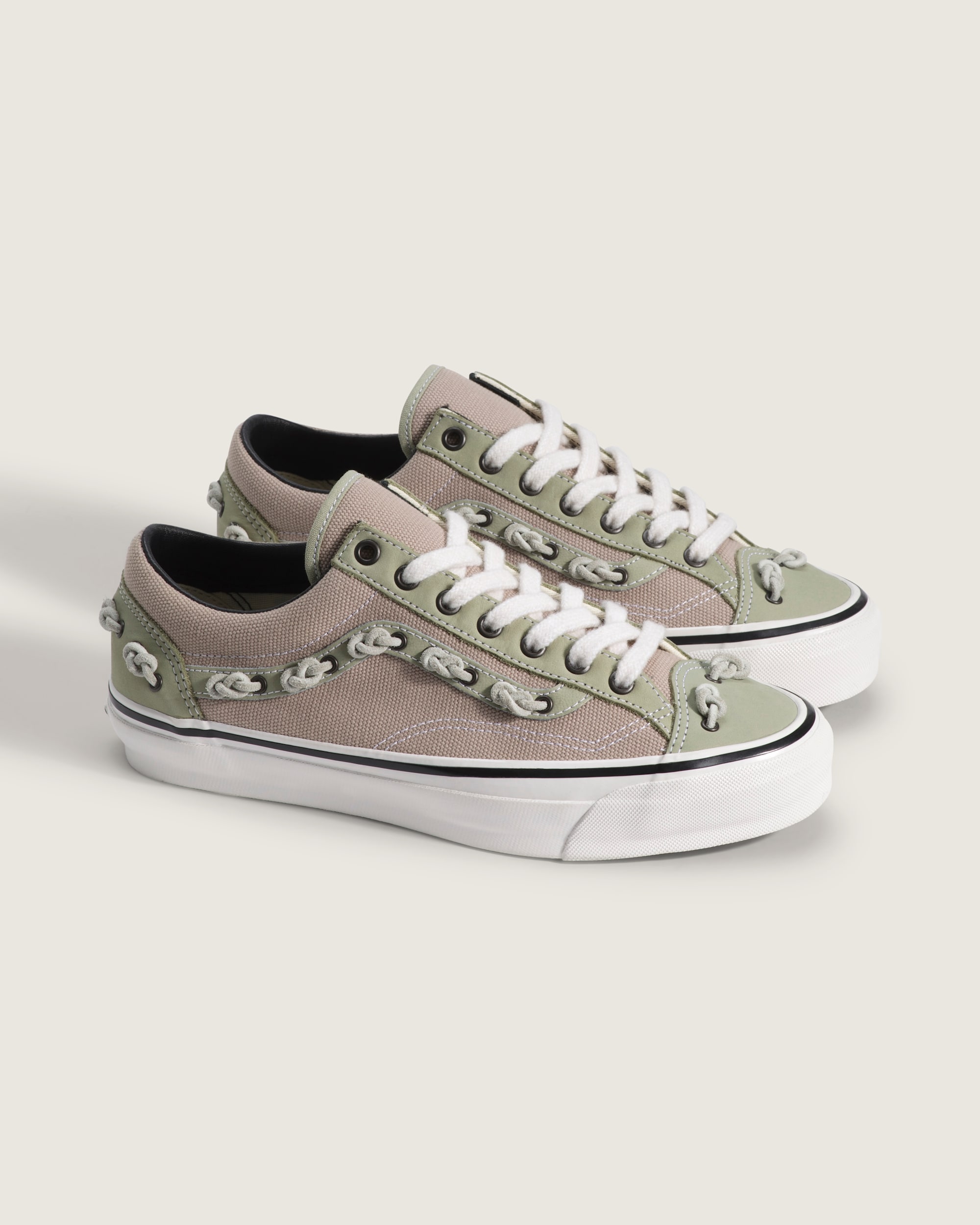 OTW Old Skool 36 Knot Vibram VANS Soft Sage Mushroom Brown ALT1