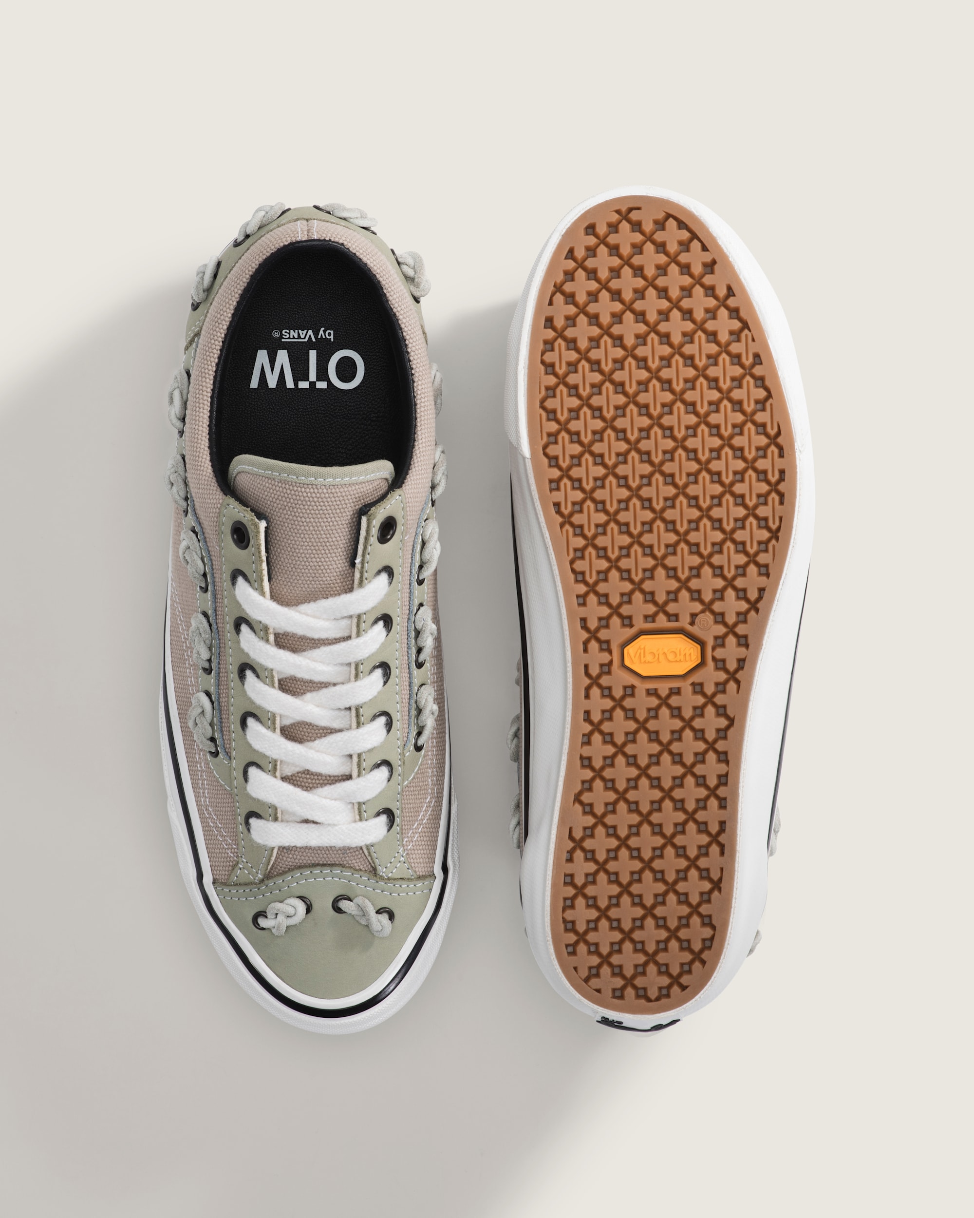 OTW Old Skool 36 Knot Vibram VANS Soft Sage Mushroom Brown ALT2