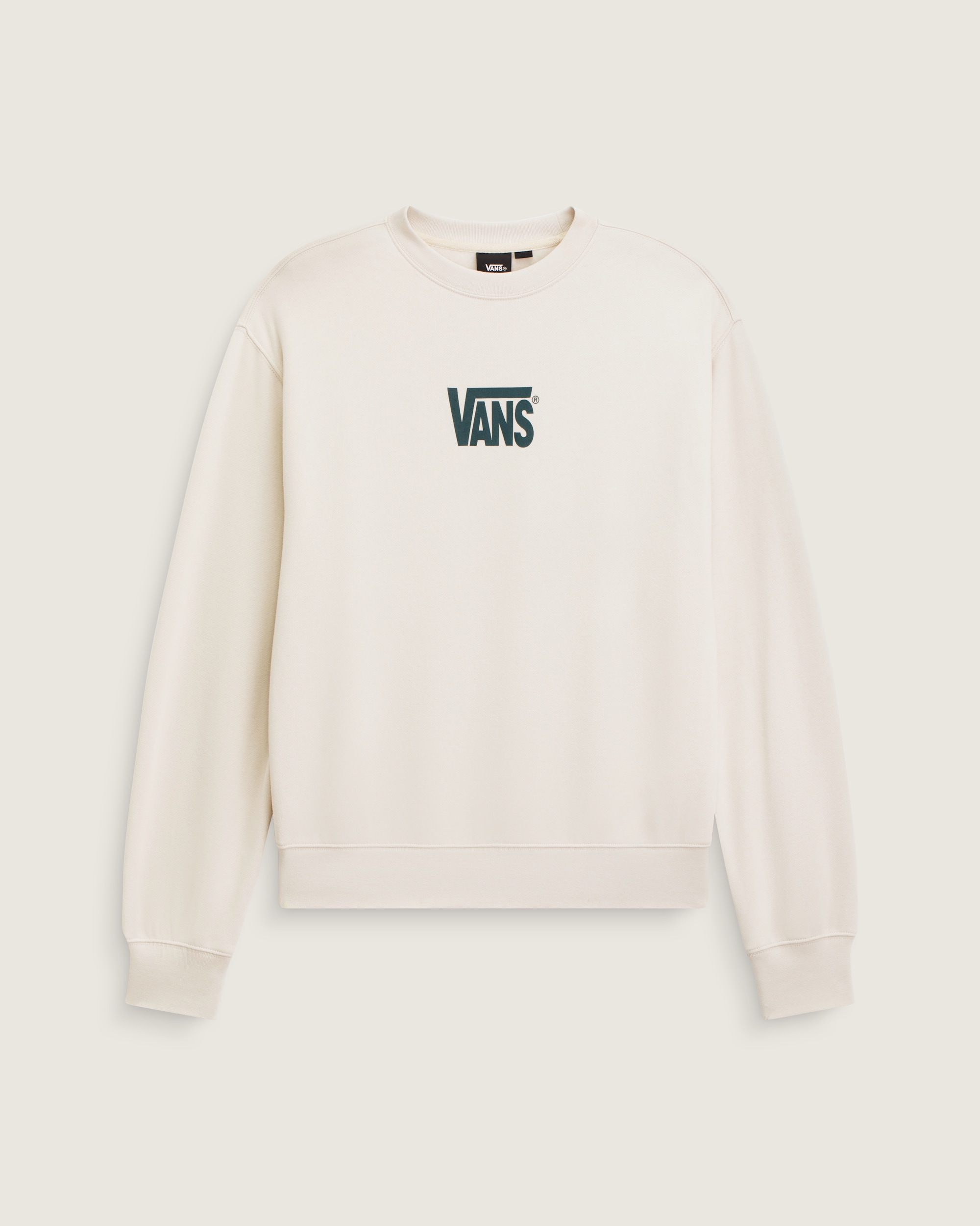 Stretch Logo Crew Sweatshirt VANS Oatmeal Beige HERO