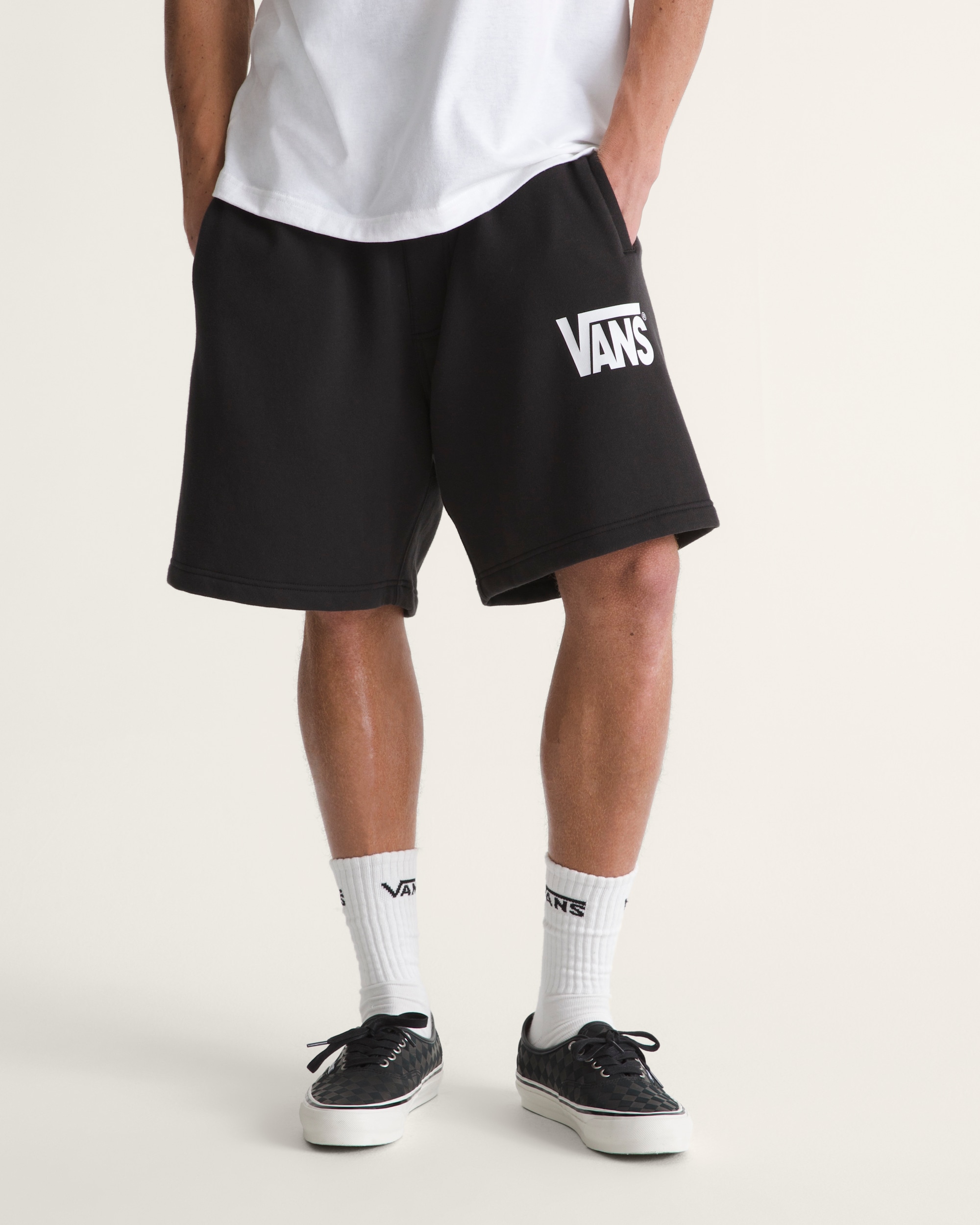 Stretch Logo Fleece Shorts VANS Black ALT2