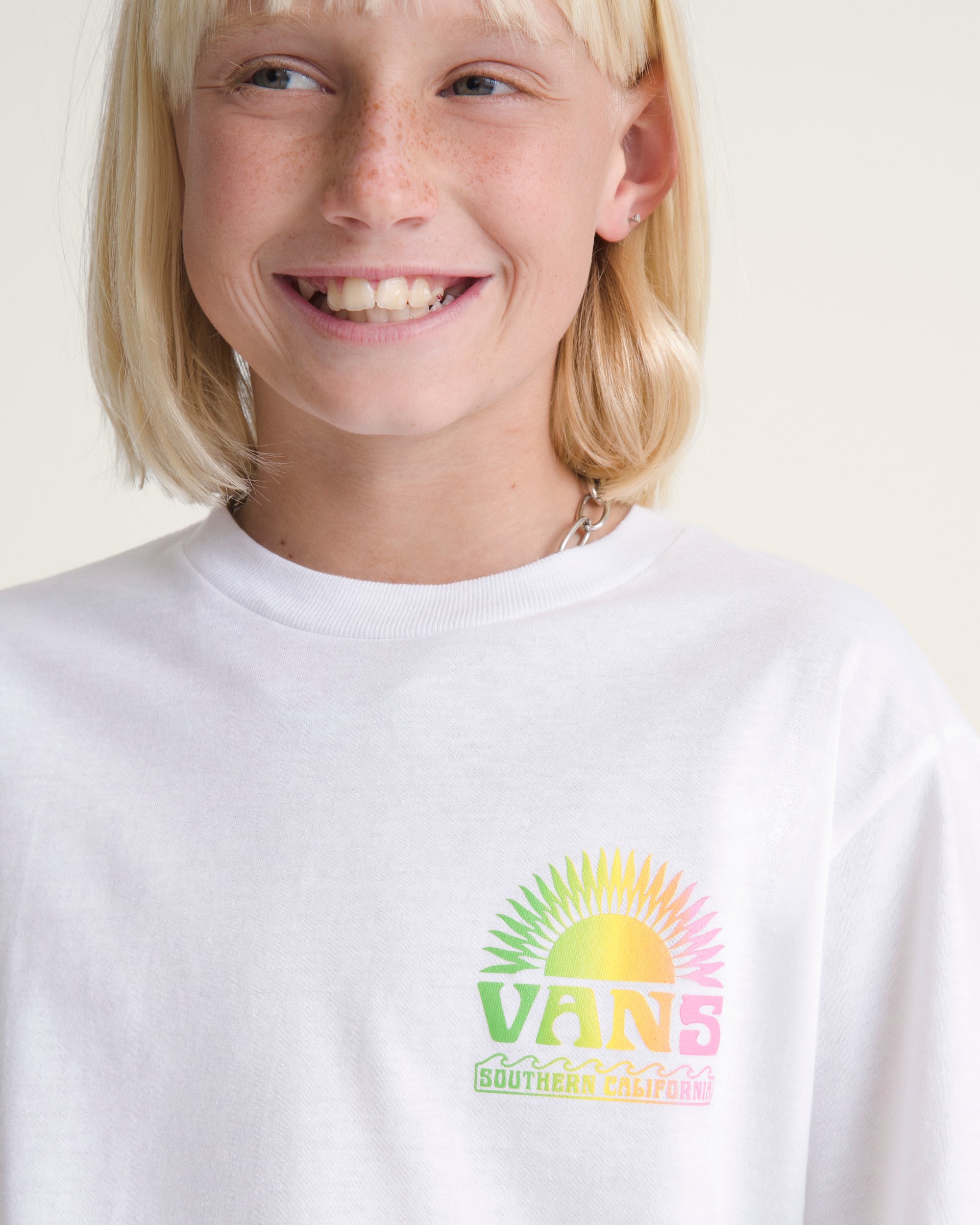 Kids Socalside Up TShirt VANS White ALT4