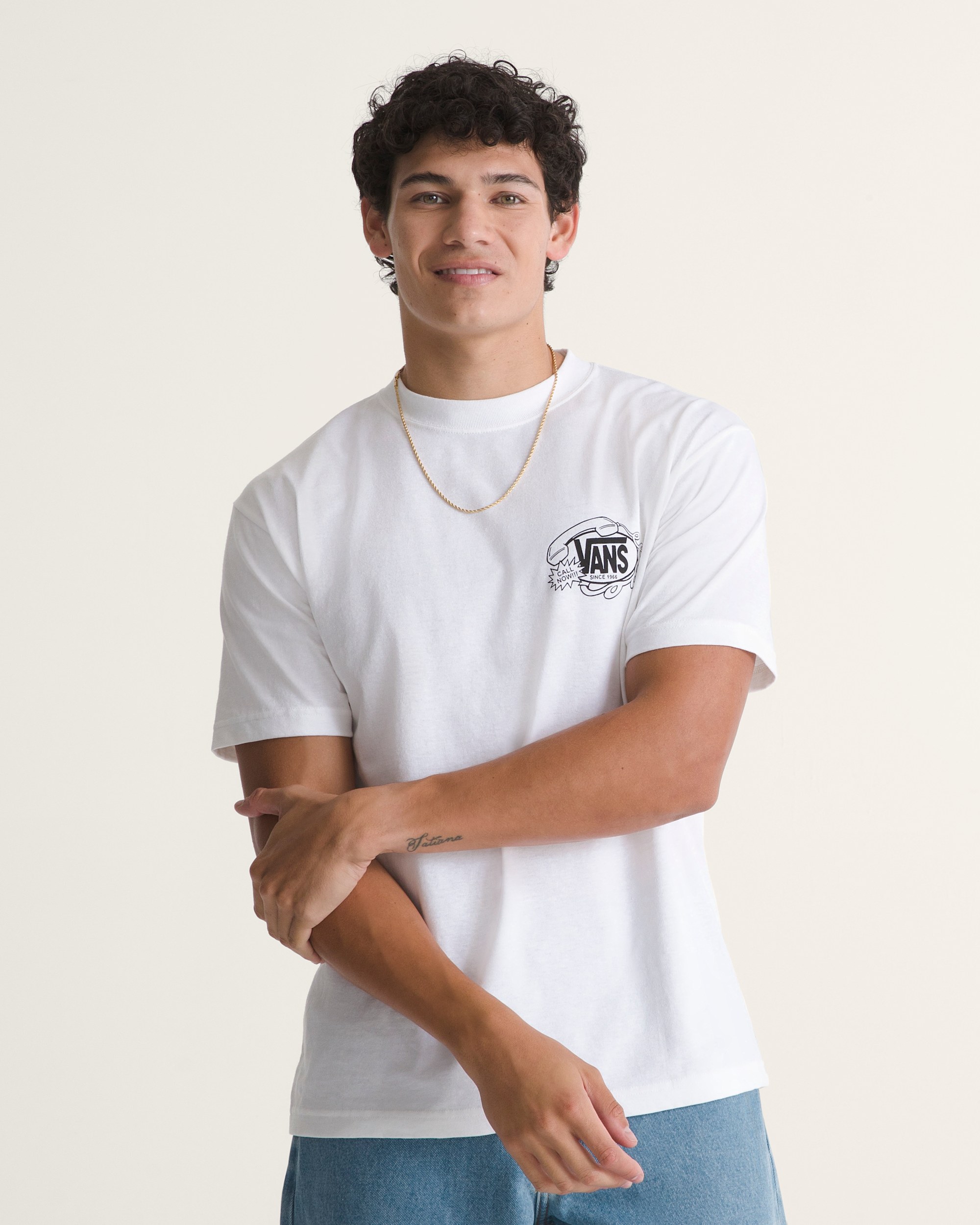 Hot Lines TShirt VANS White ALT2