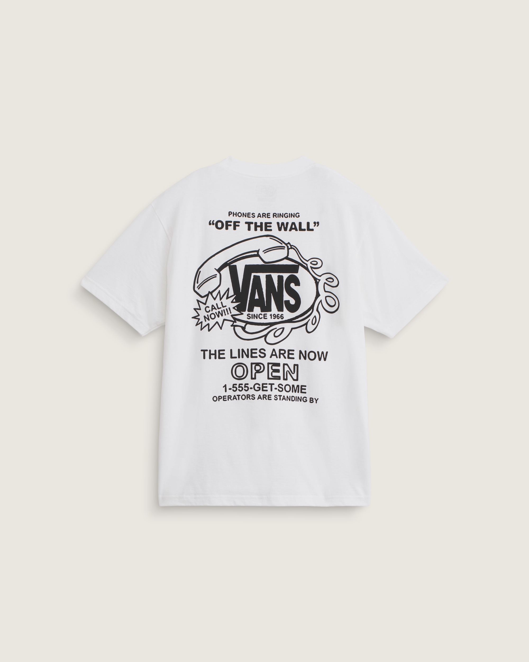 Hot Lines TShirt VANS White HERO