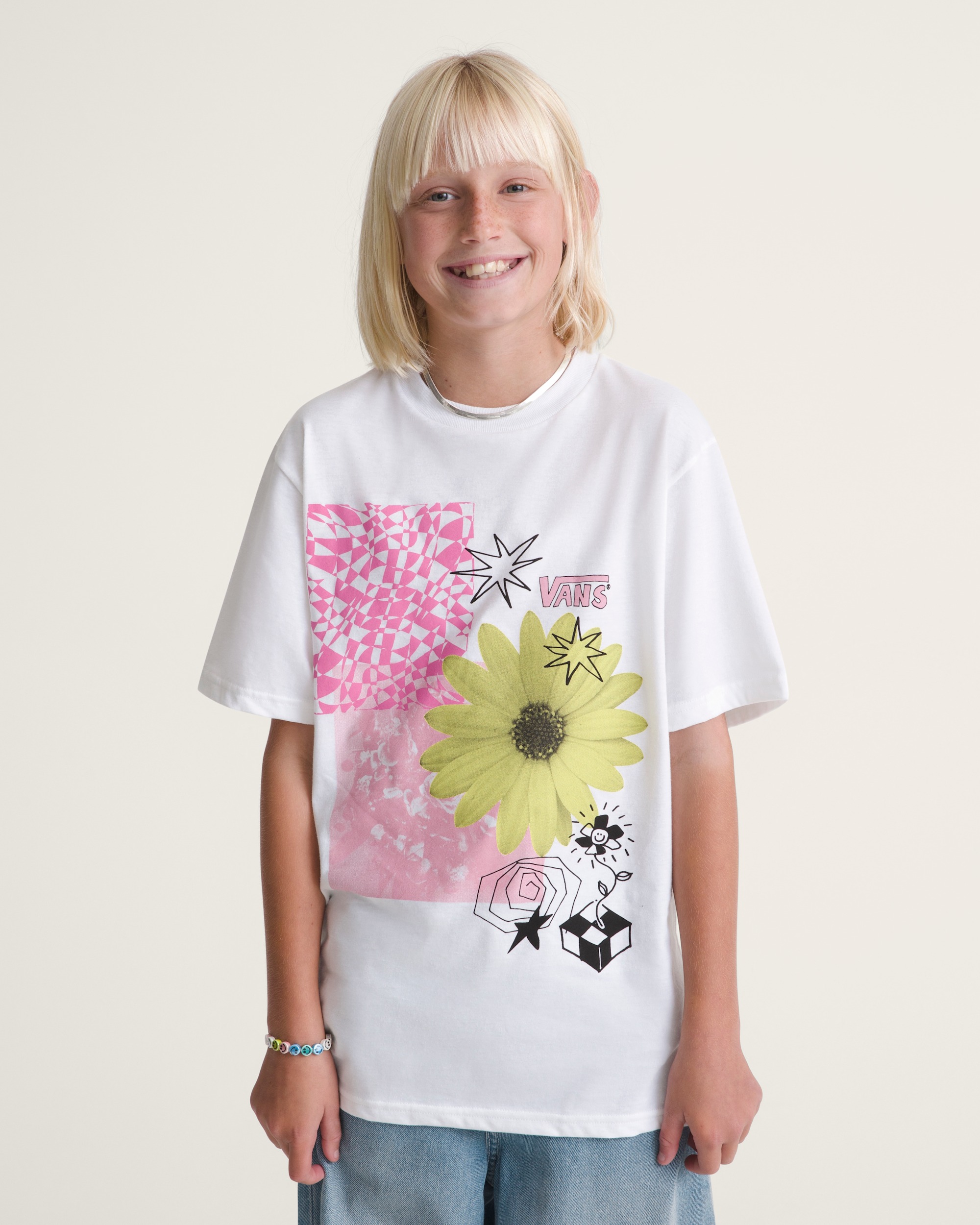 Kids Dream Big TShirt VANS White ALT2