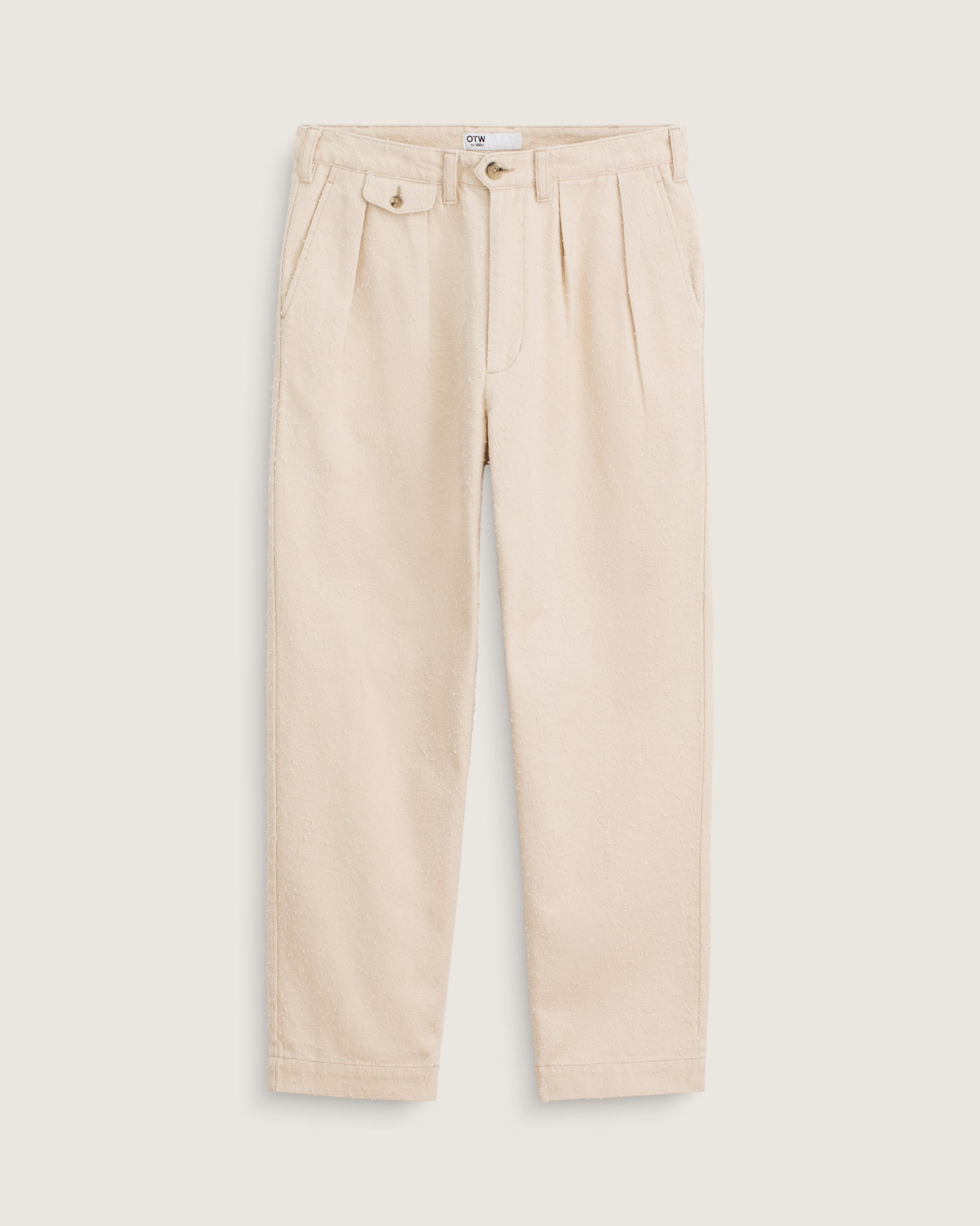 OTW by Vans Back Pleated Trousers in Creme Brulee Beige | Vans