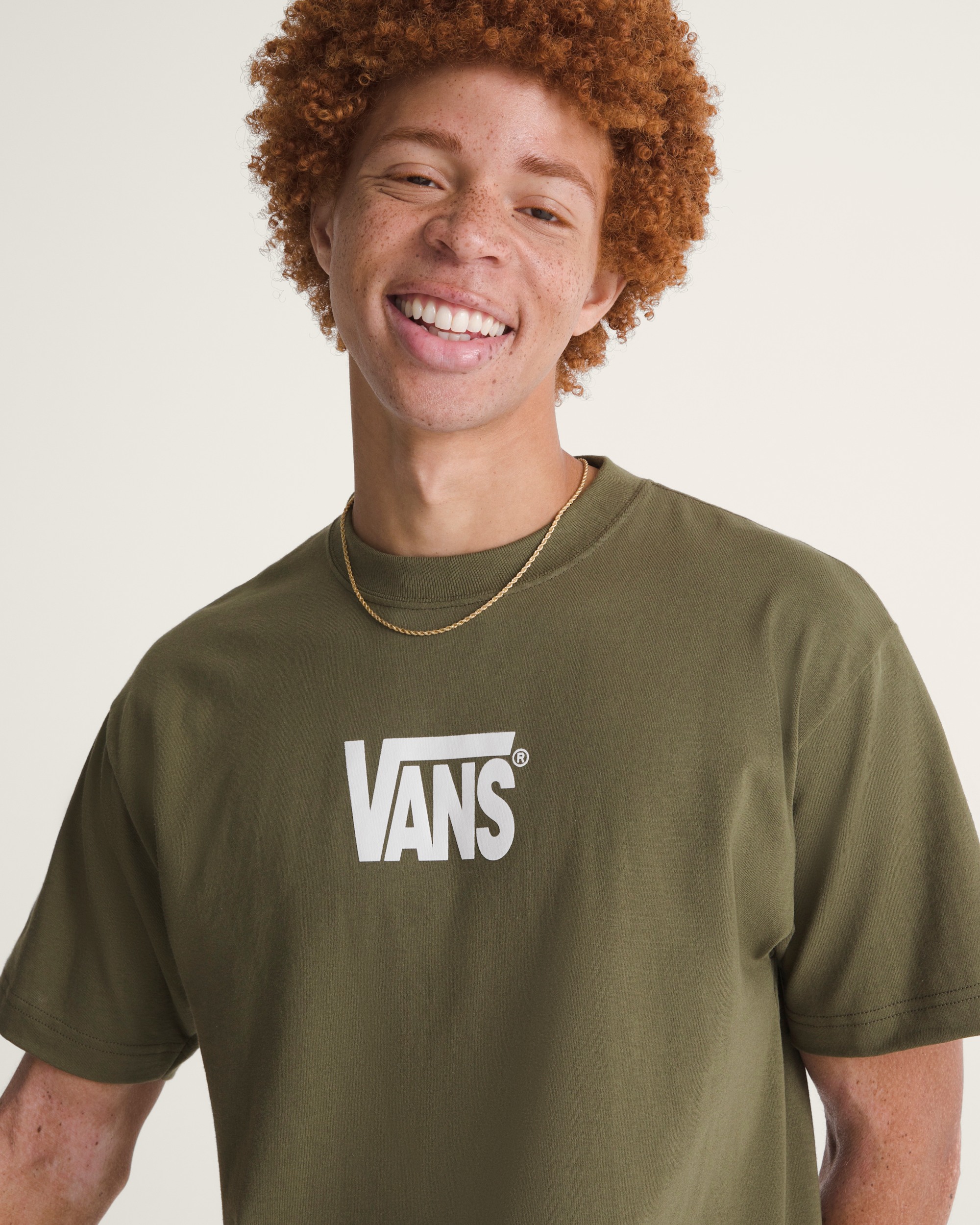 Stretch Logo TShirt VANS Mossy Olive Green ALT4