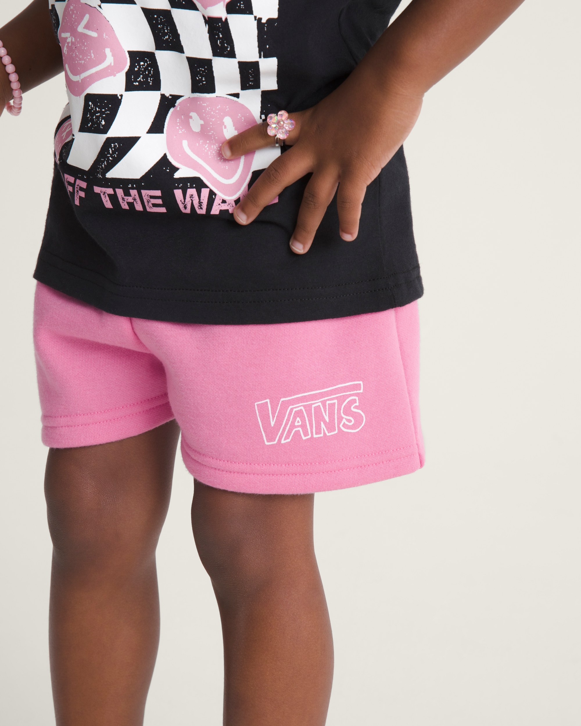 Little Kids Dream Big Fleece Shorts VANS Fizz Pink ALT5