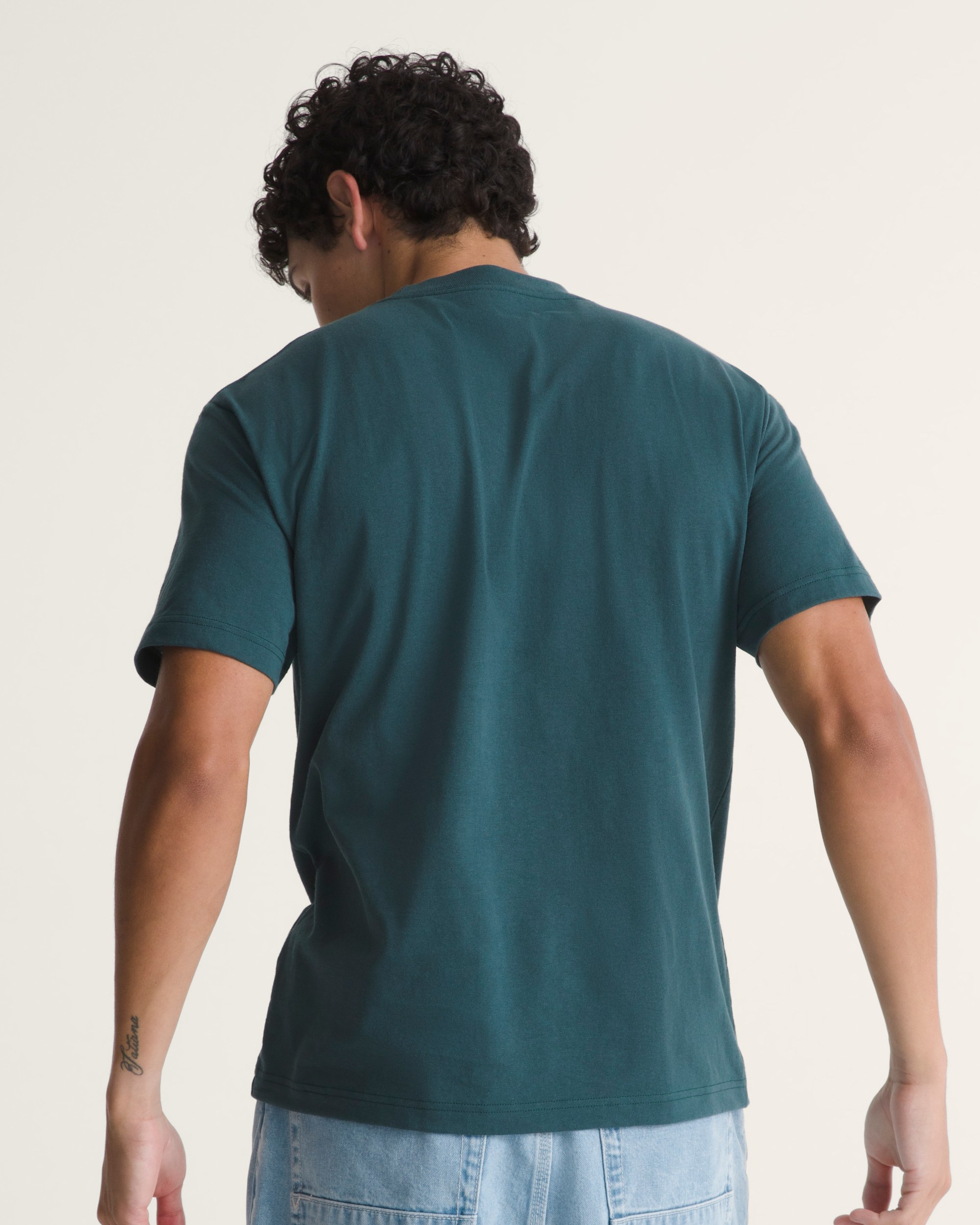 New Left Chest TShirt VANS Mossy Olive Green ALT3