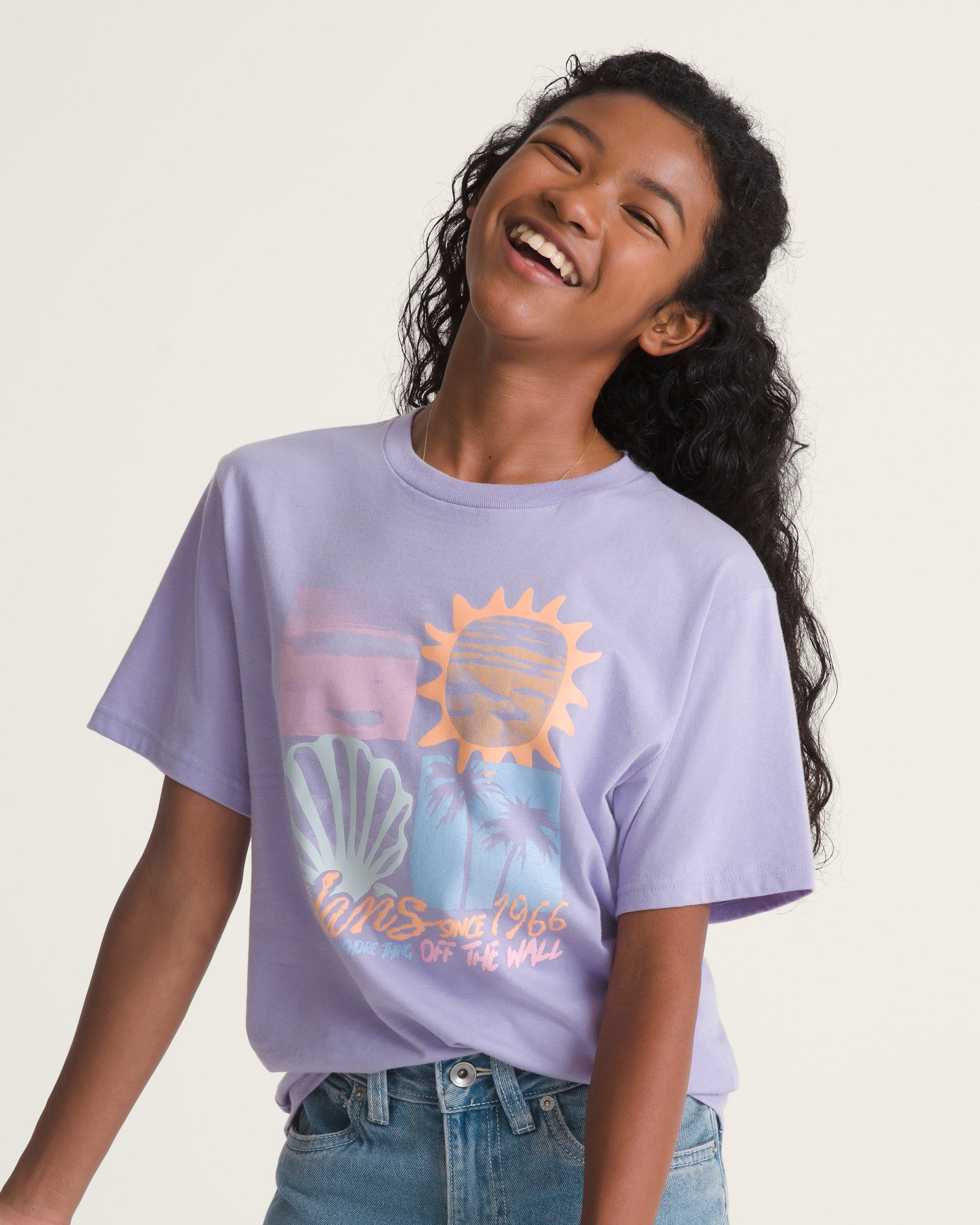 Kids Shore Thing TShirt VANS Soft Orchid Purple ALT2